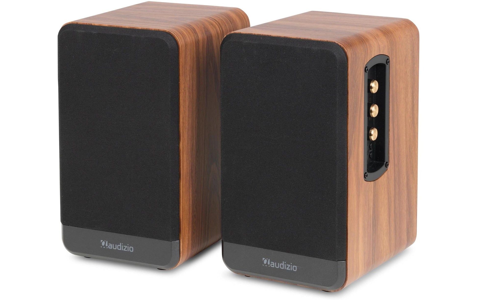 Audizio BS10-WD – Aktivlautsprecher (Paar) – 80 W, Braun