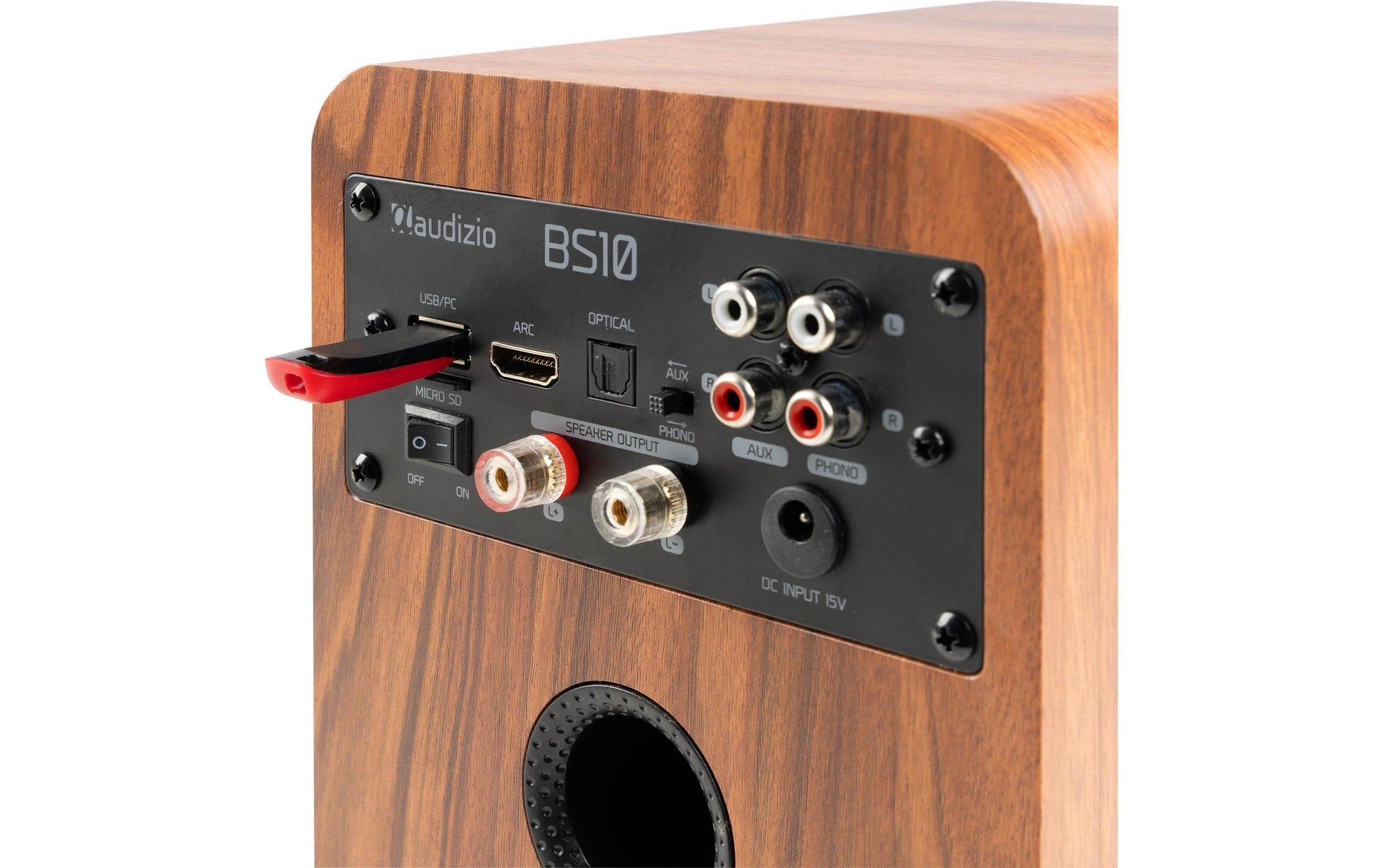 Audizio BS10-WD – Aktivlautsprecher (Paar) – 80 W, Braun
