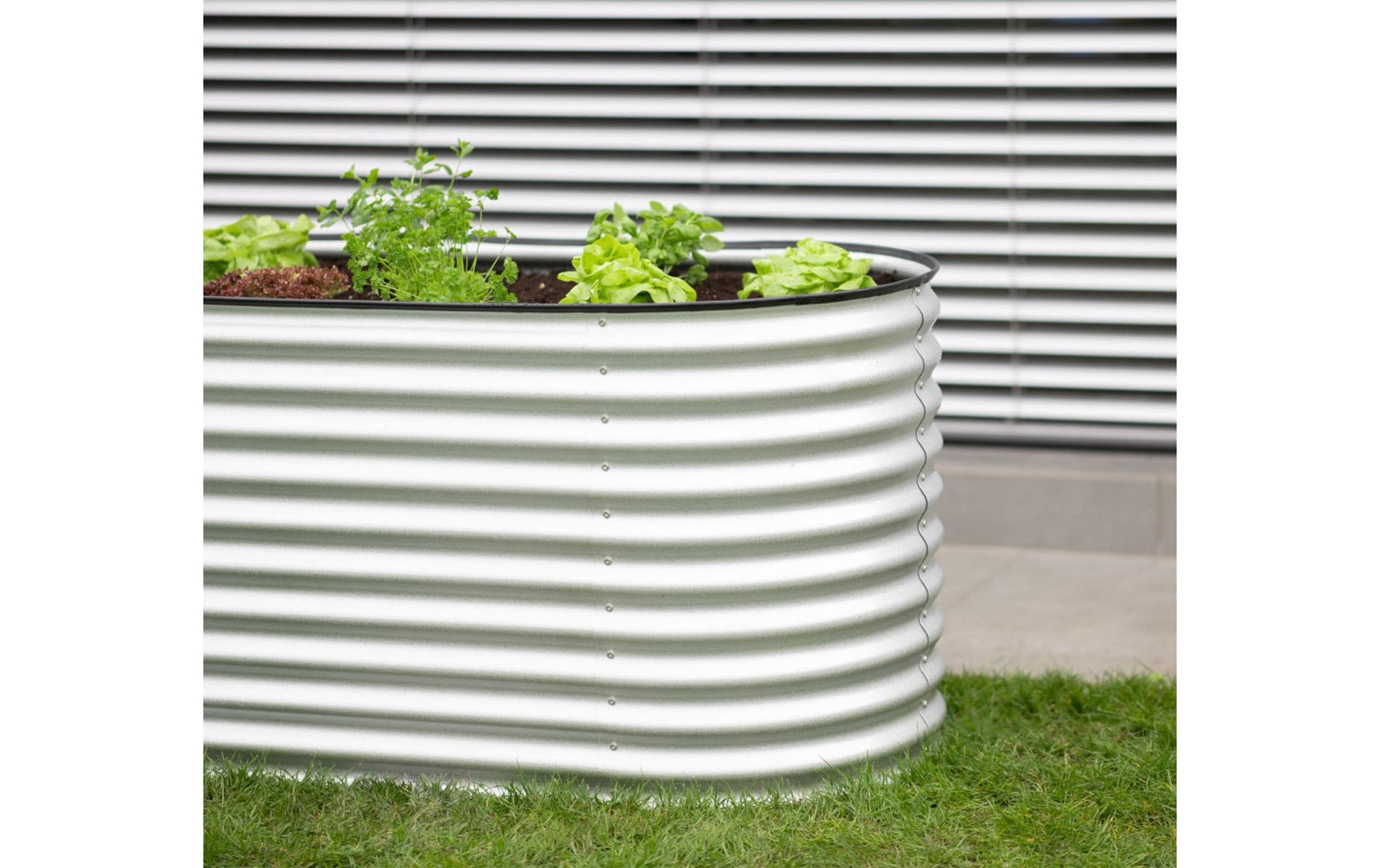Westmann Grow Faster Hochbeet – 160 × 82 × 80 cm – Metall, silber