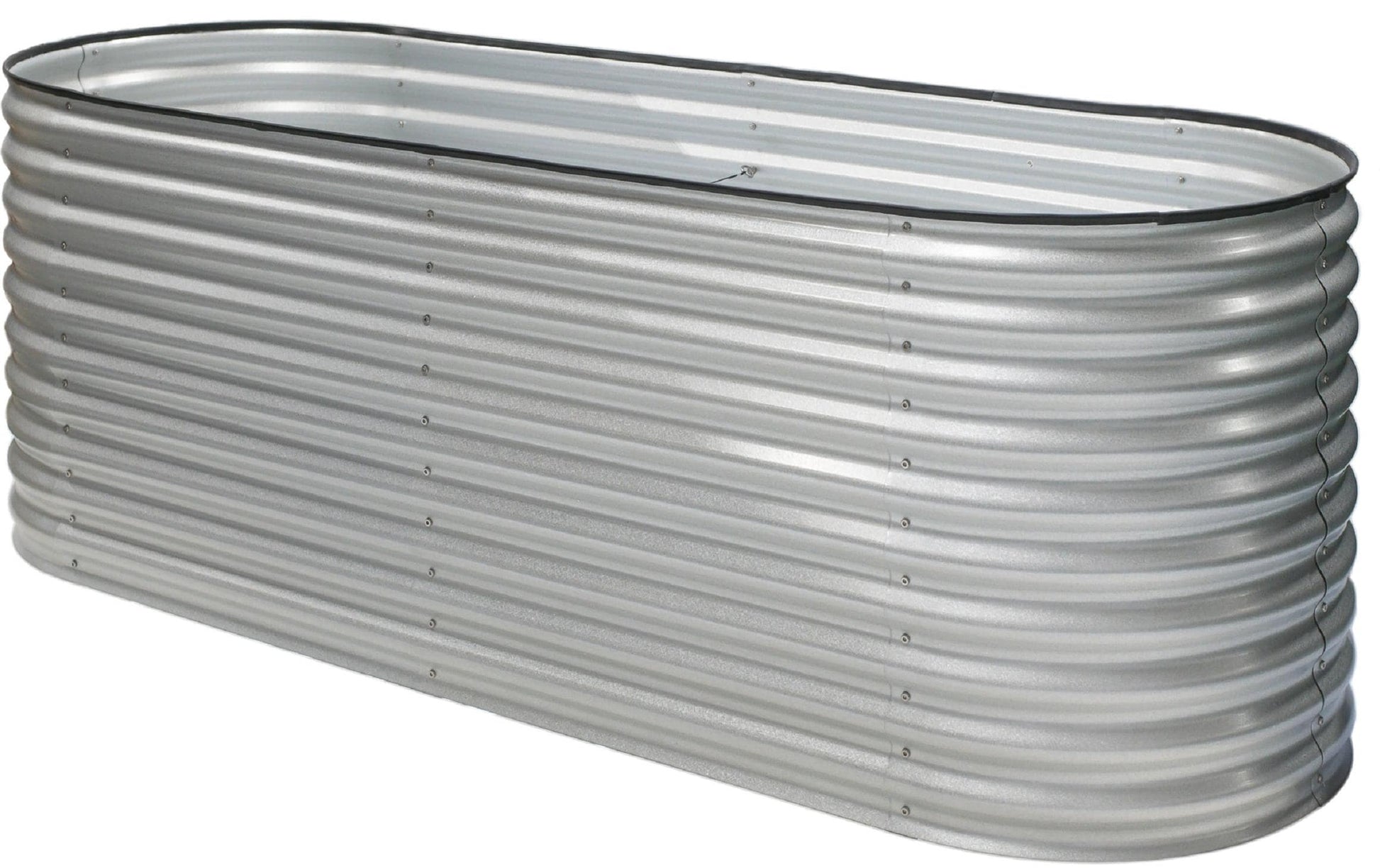 Westmann Grow Faster Hochbeet – 240 × 82 × 80 cm – Kautschuk & Stahl, Silber