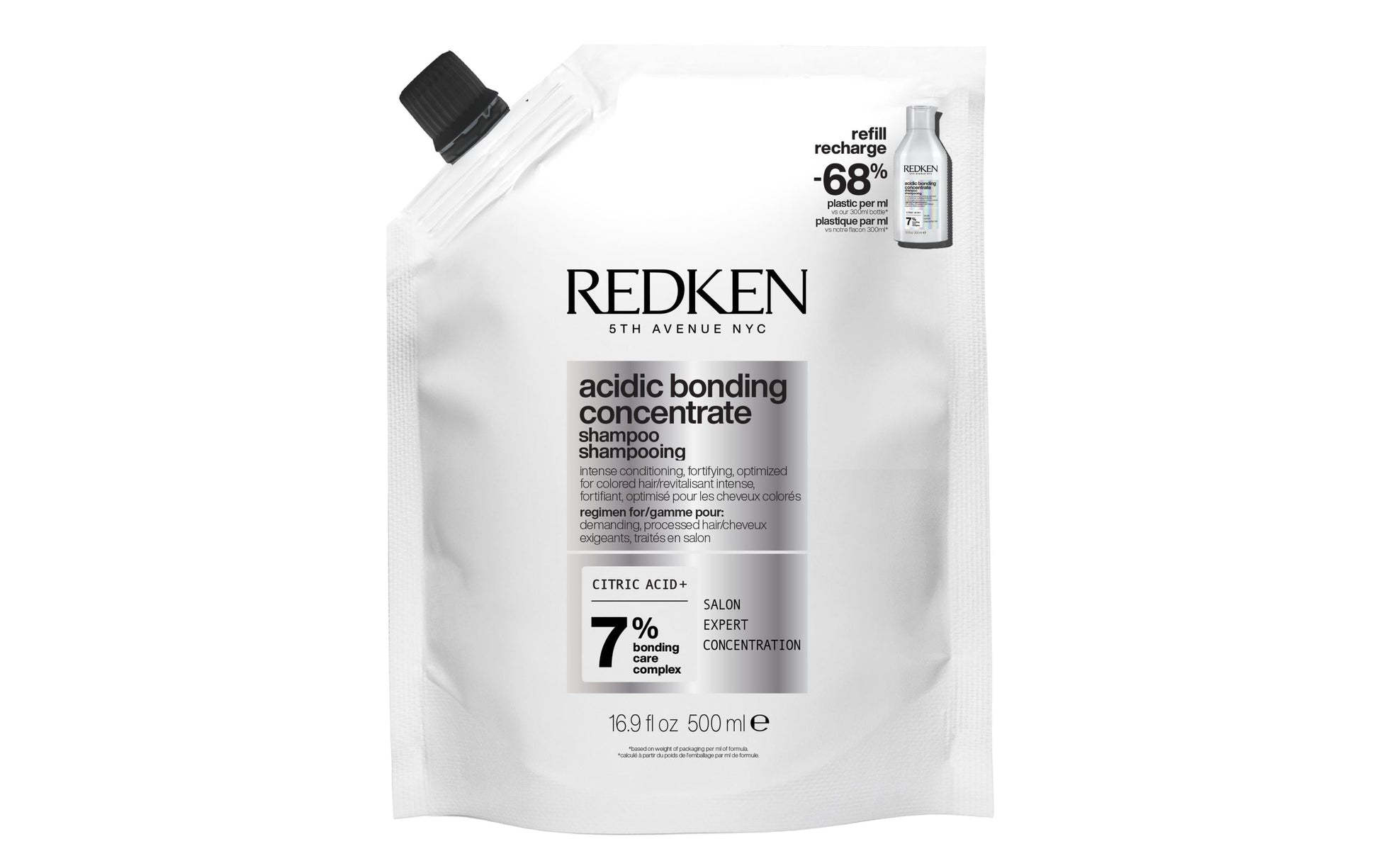 Redken Shampoo Acidic Bonding Concentrate – Nachfüllbeutel – 500 ml
