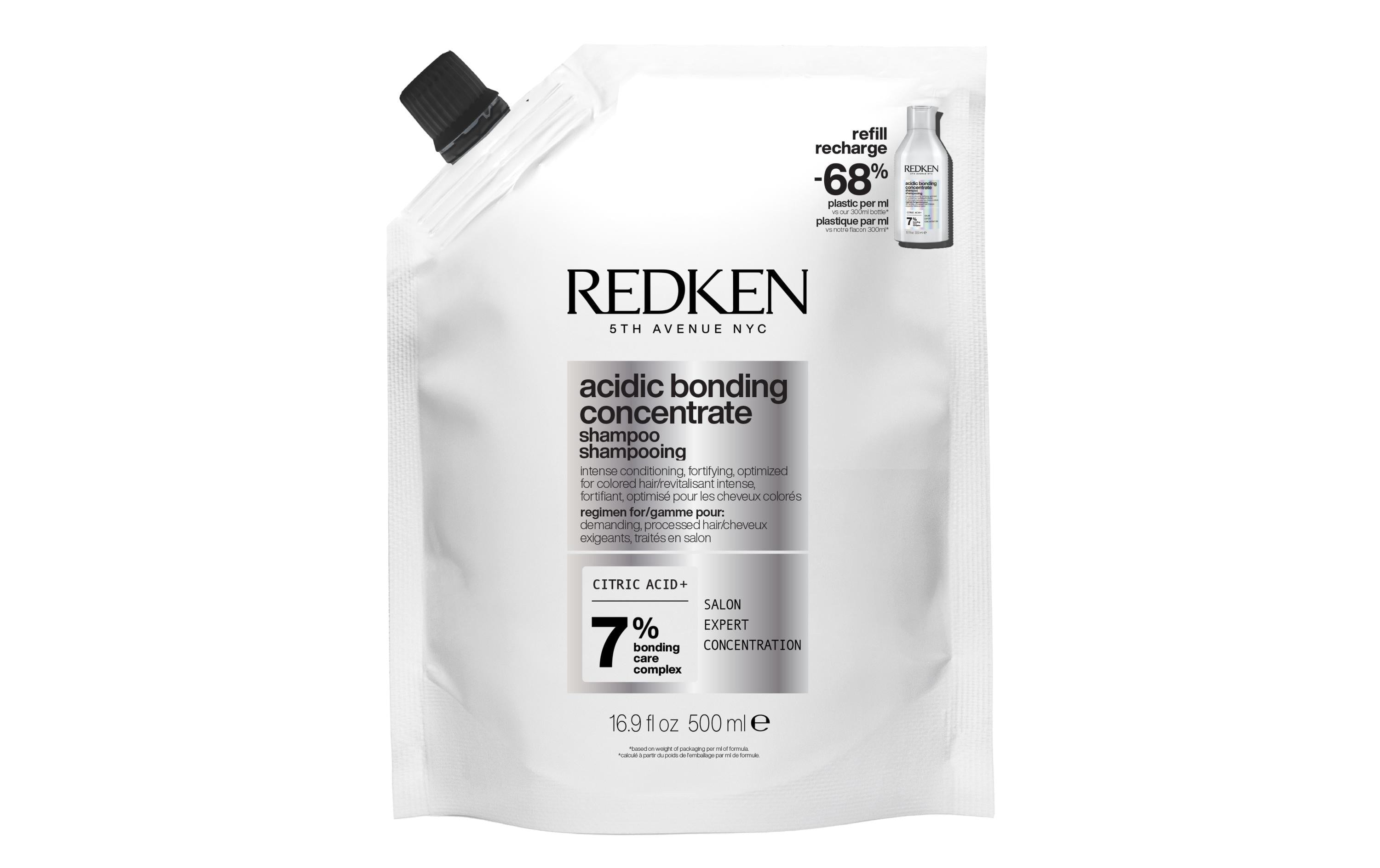 Redken Shampoo Acidic Bonding Concentrate – Nachfüllbeutel – 500 ml