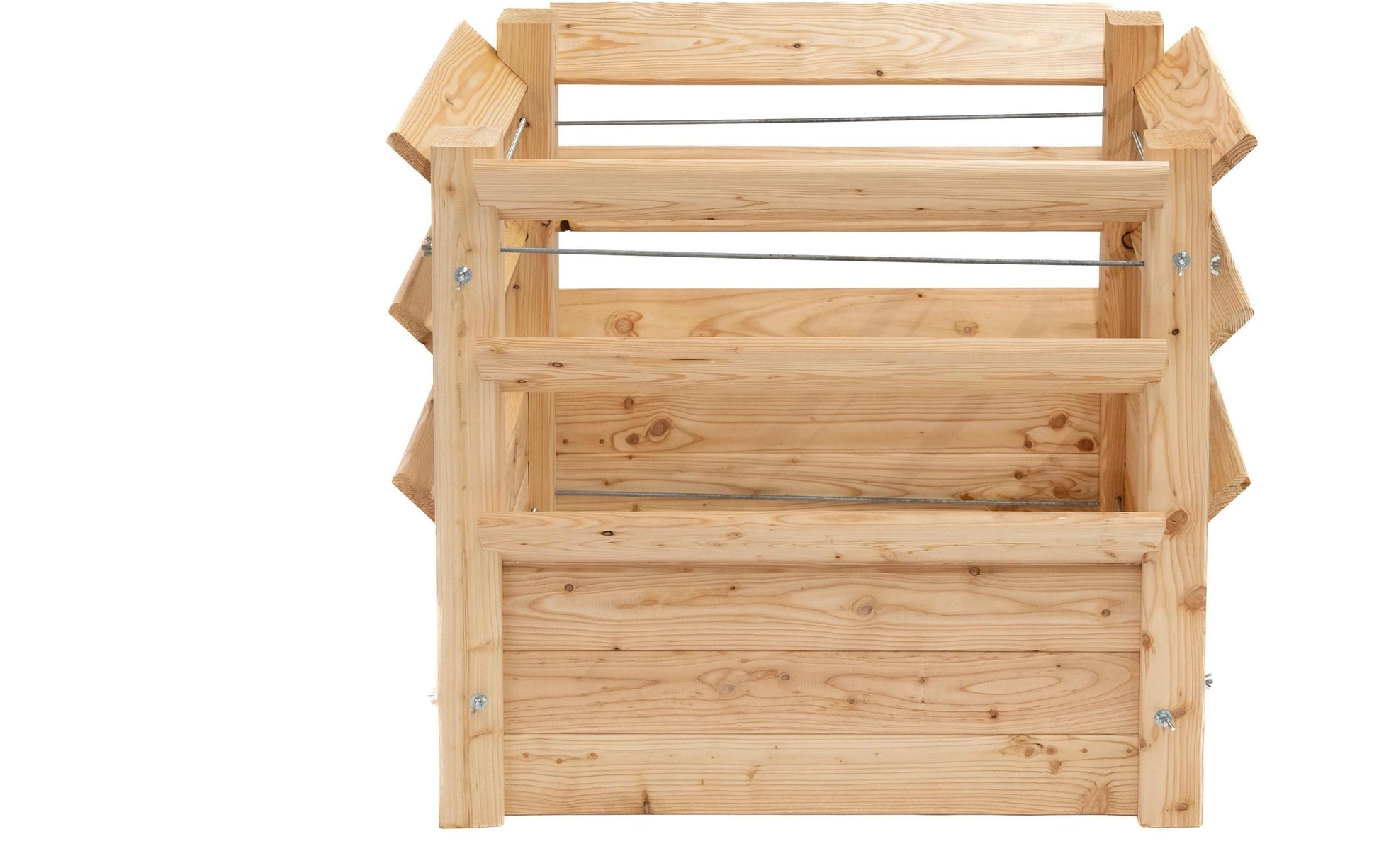 Westmann Premium XL Hochbeet 350 l – Holz (Lärche) – beige/braun – 660 × 730 × 910 mm