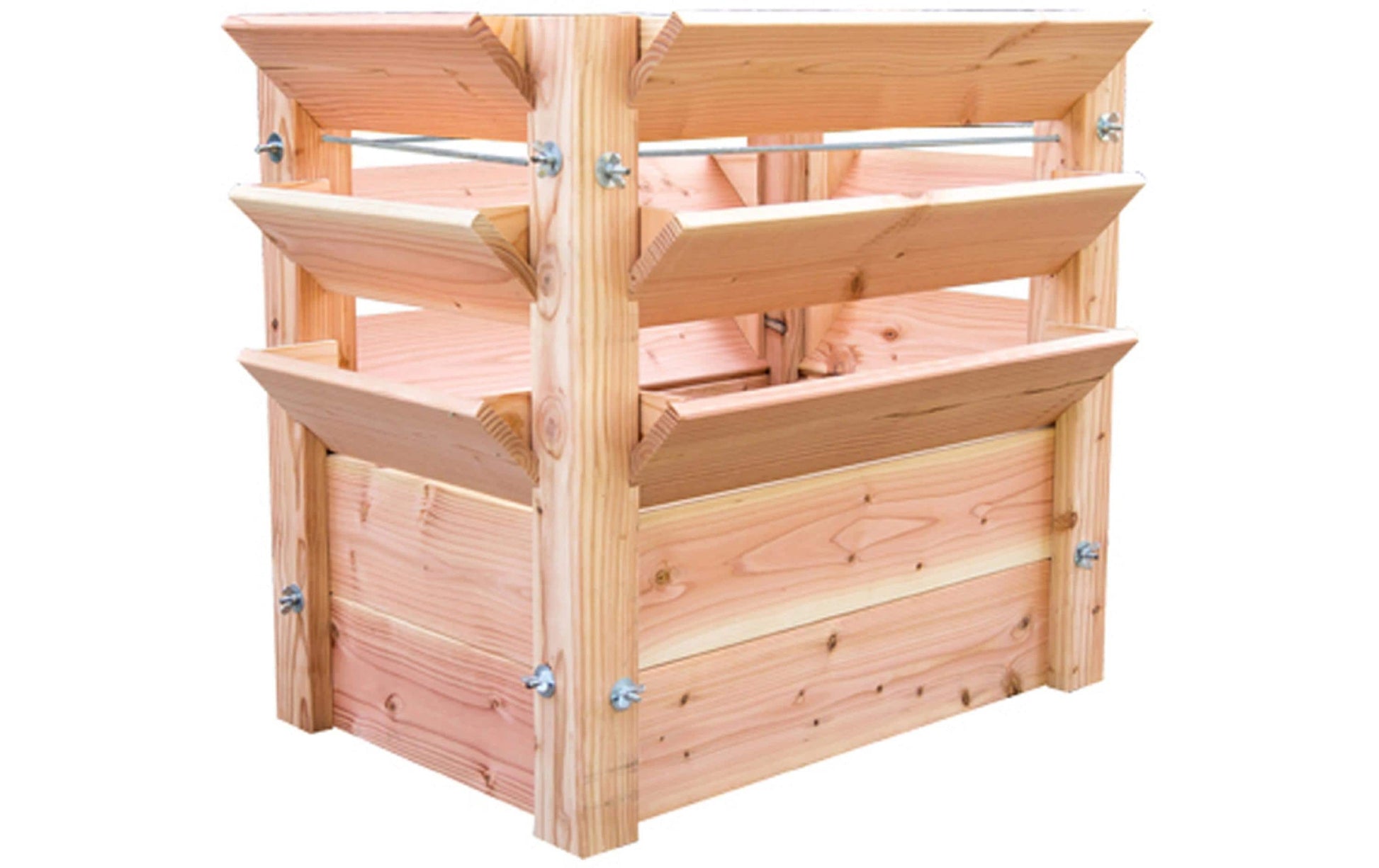 Westmann Premium XL Hochbeet 350 l – Holz (Lärche) – beige/braun – 660 × 730 × 910 mm