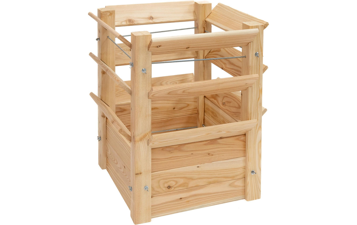 Westmann Premium L Hochbeet – 65 × 65 × 73 cm – Lärche, mehrfarbig