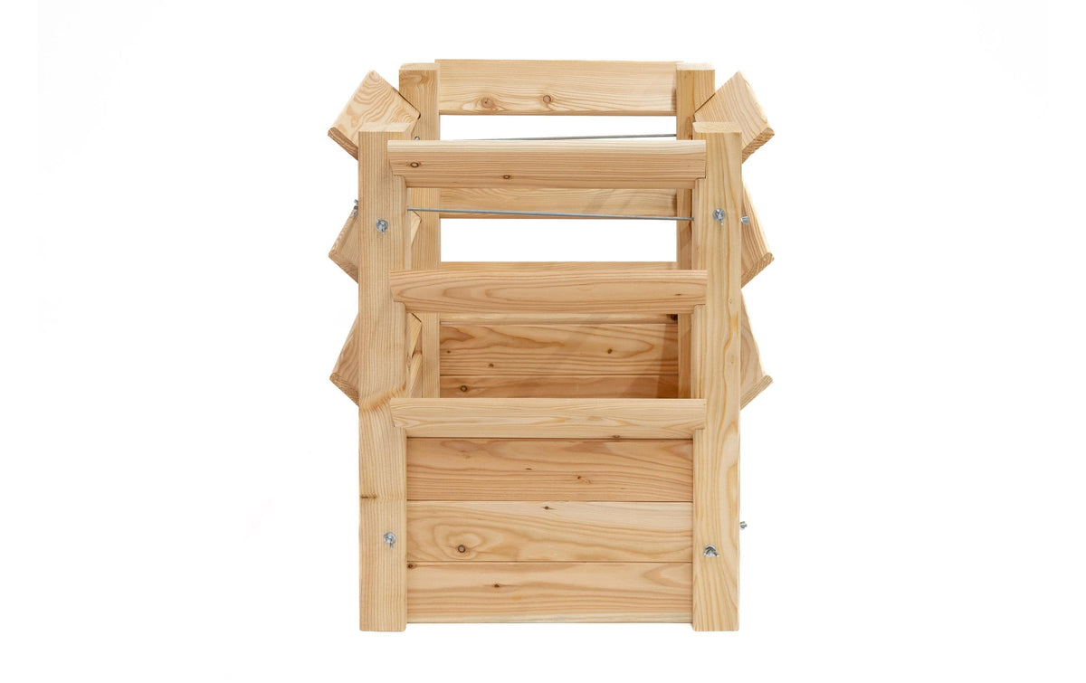 Westmann Premium L Hochbeet – 65 × 65 × 73 cm – Lärche, mehrfarbig