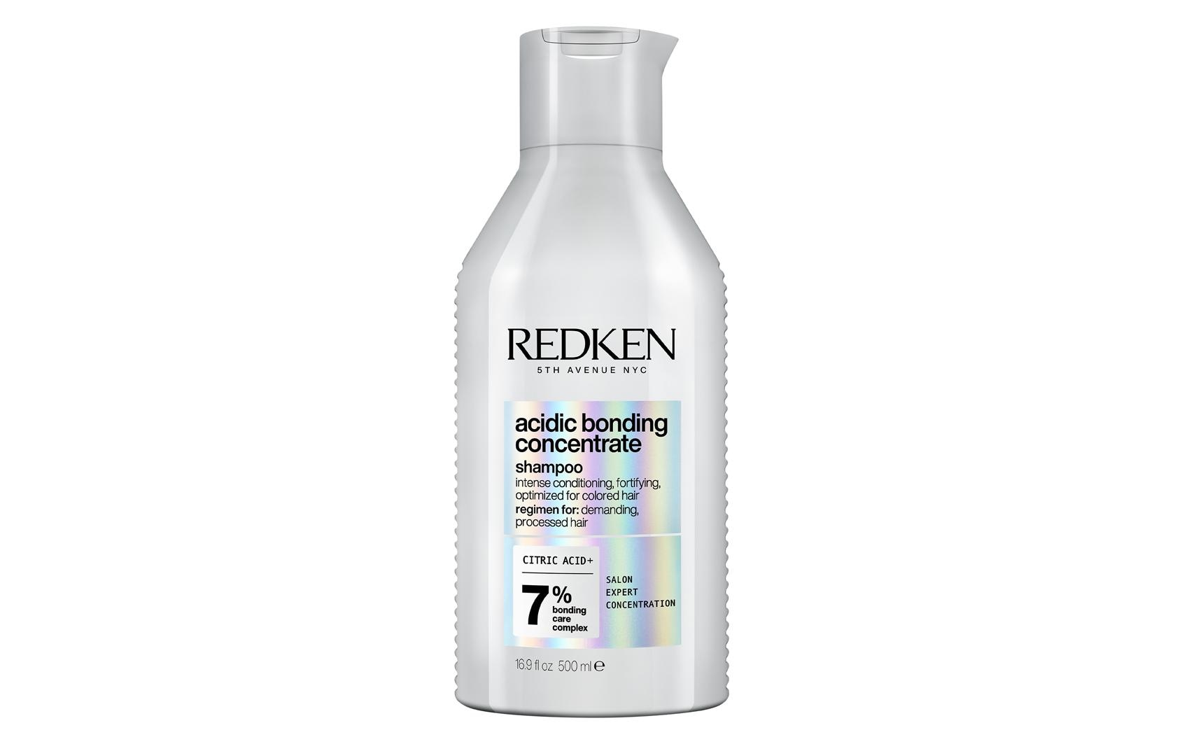Redken Shampoo Acidic Bonding Concentrate – für strapaziertes, gefärbtes, brüchiges Haar – 500 ml