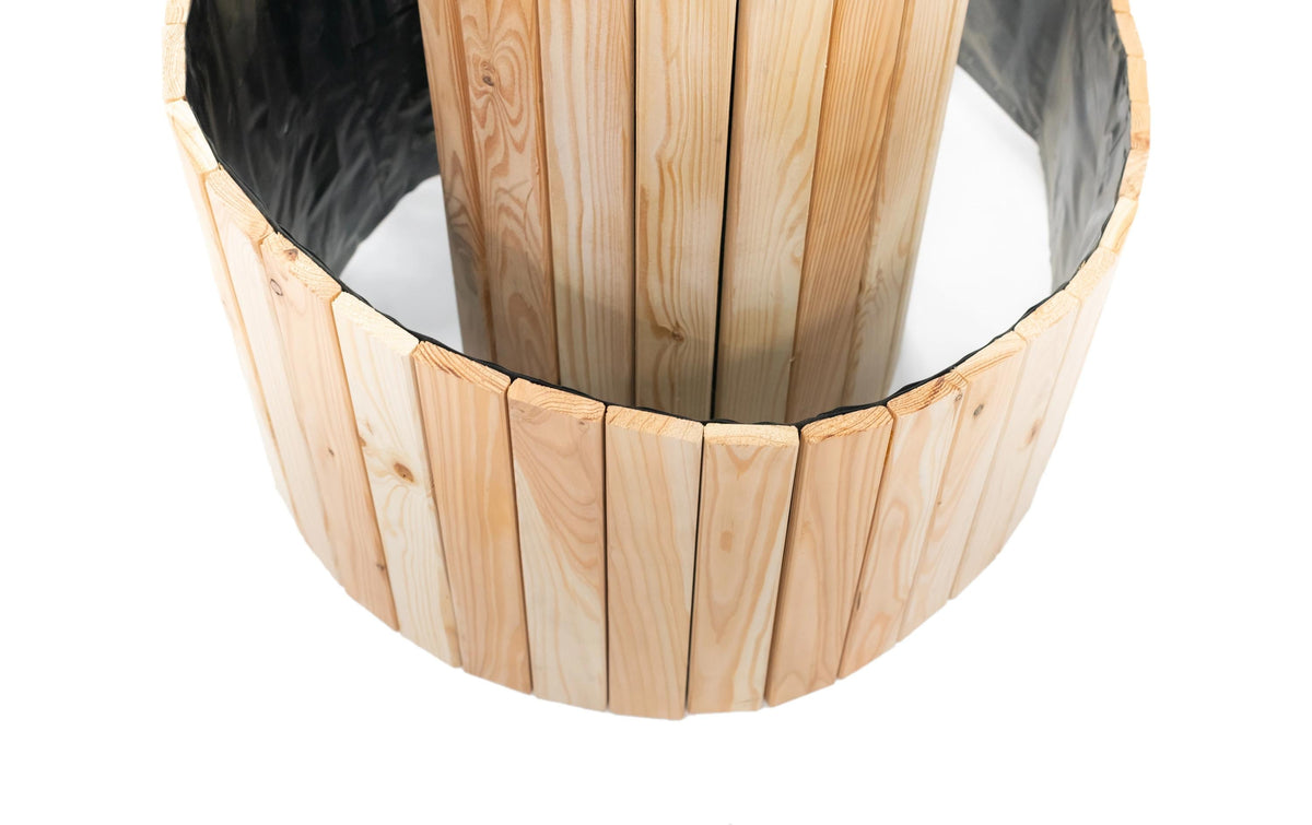 Westmann Kräuterspirale Luise – 55 × 77 × 55 cm – Lärche, für Balkon, Garten & Terrasse