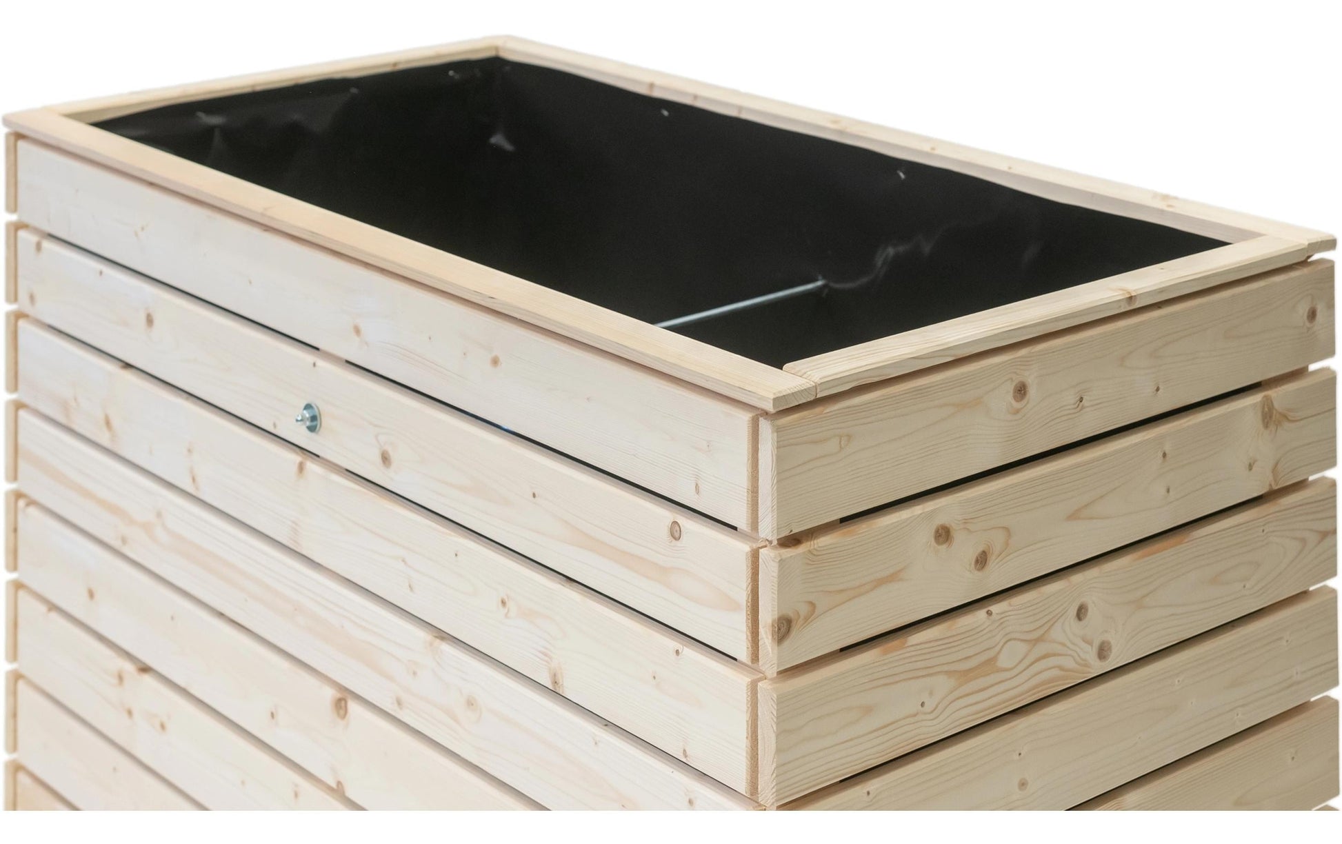 Westmann Asket L Hochbeet – 70 × 130 × 90 cm – Fichte, braun – für Aussen
