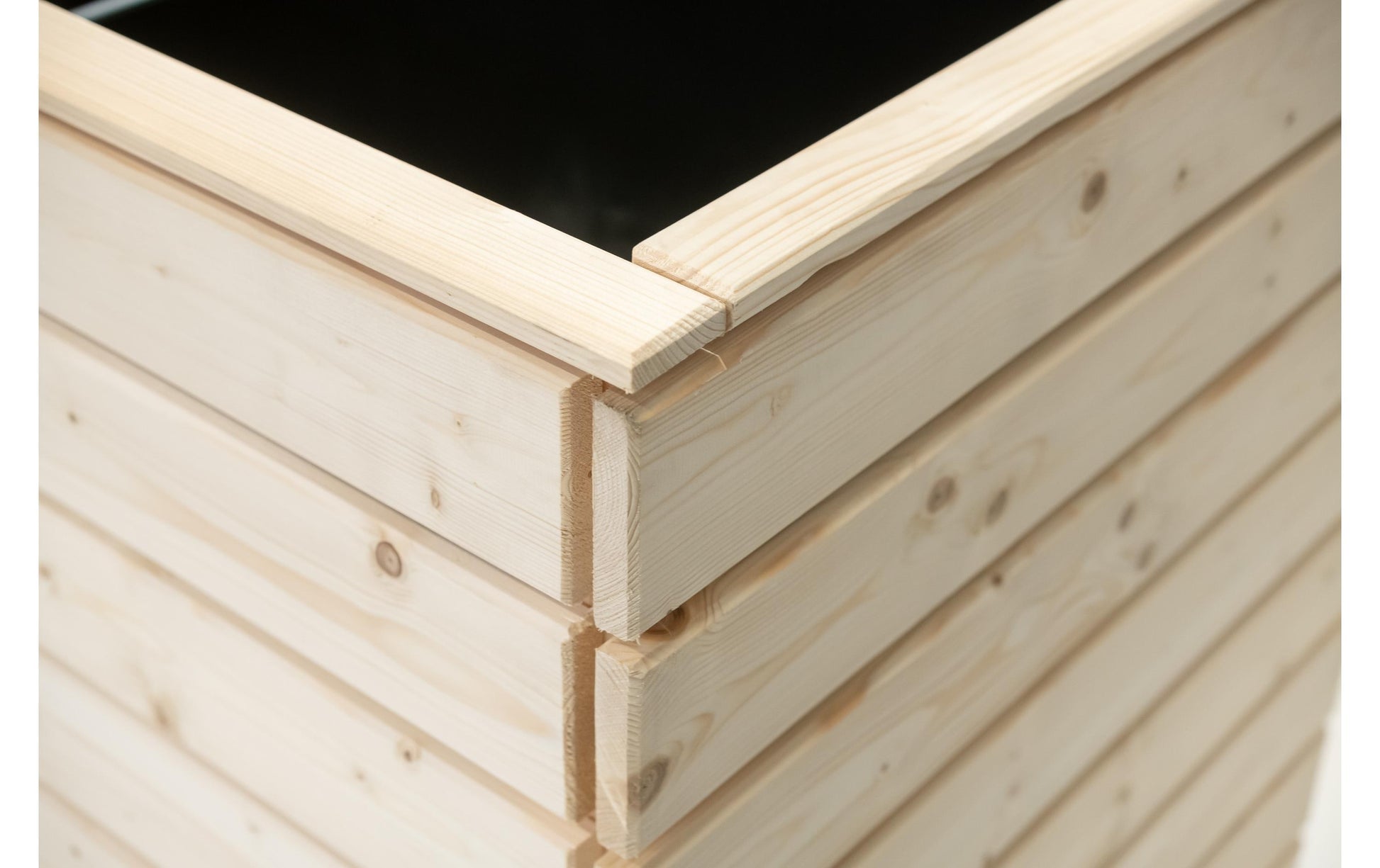 Westmann Asket L Hochbeet – 70 × 130 × 90 cm – Fichte, braun – für Aussen