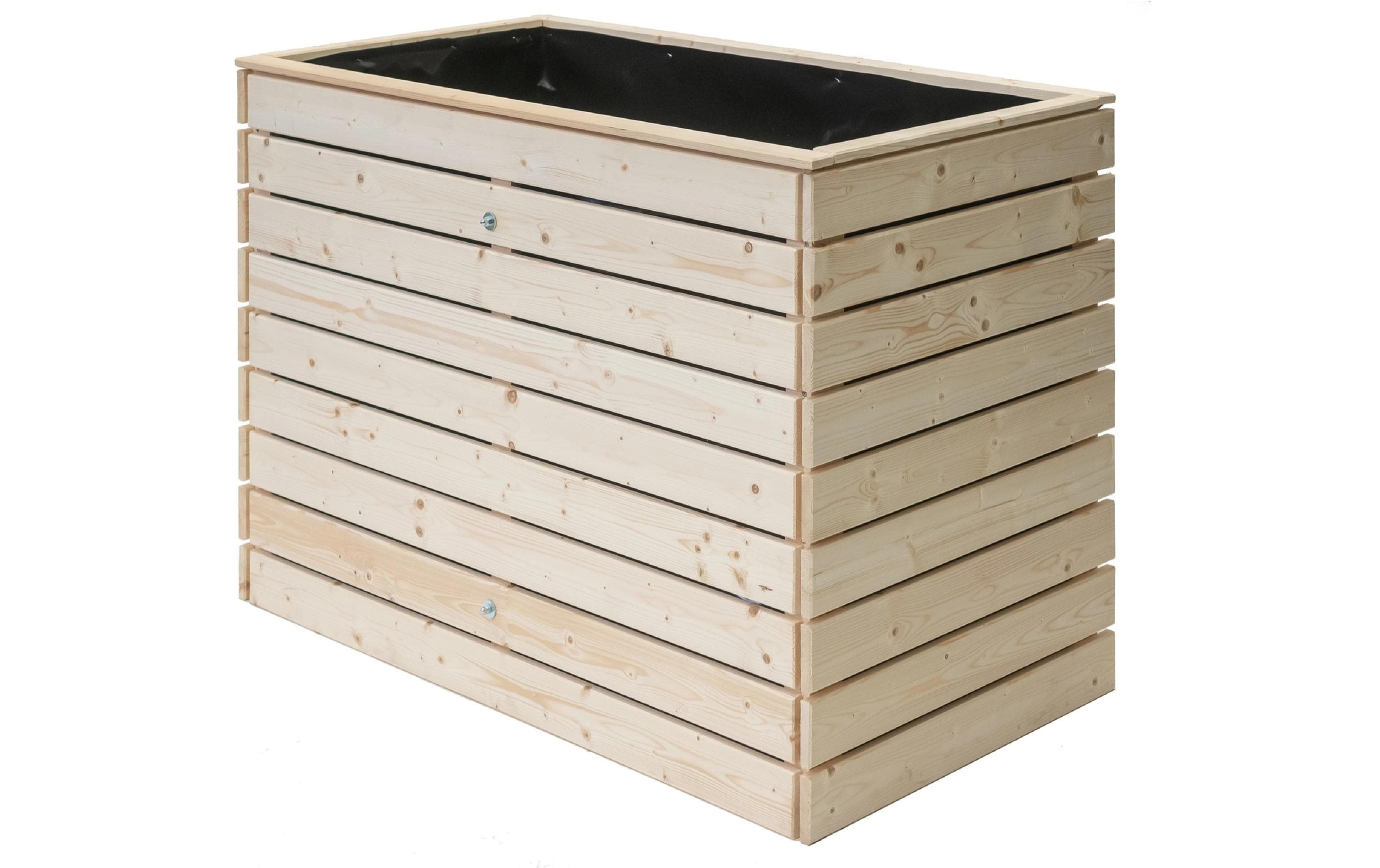 Westmann Asket L Hochbeet – 70 × 130 × 90 cm – Fichte, braun – für Aussen