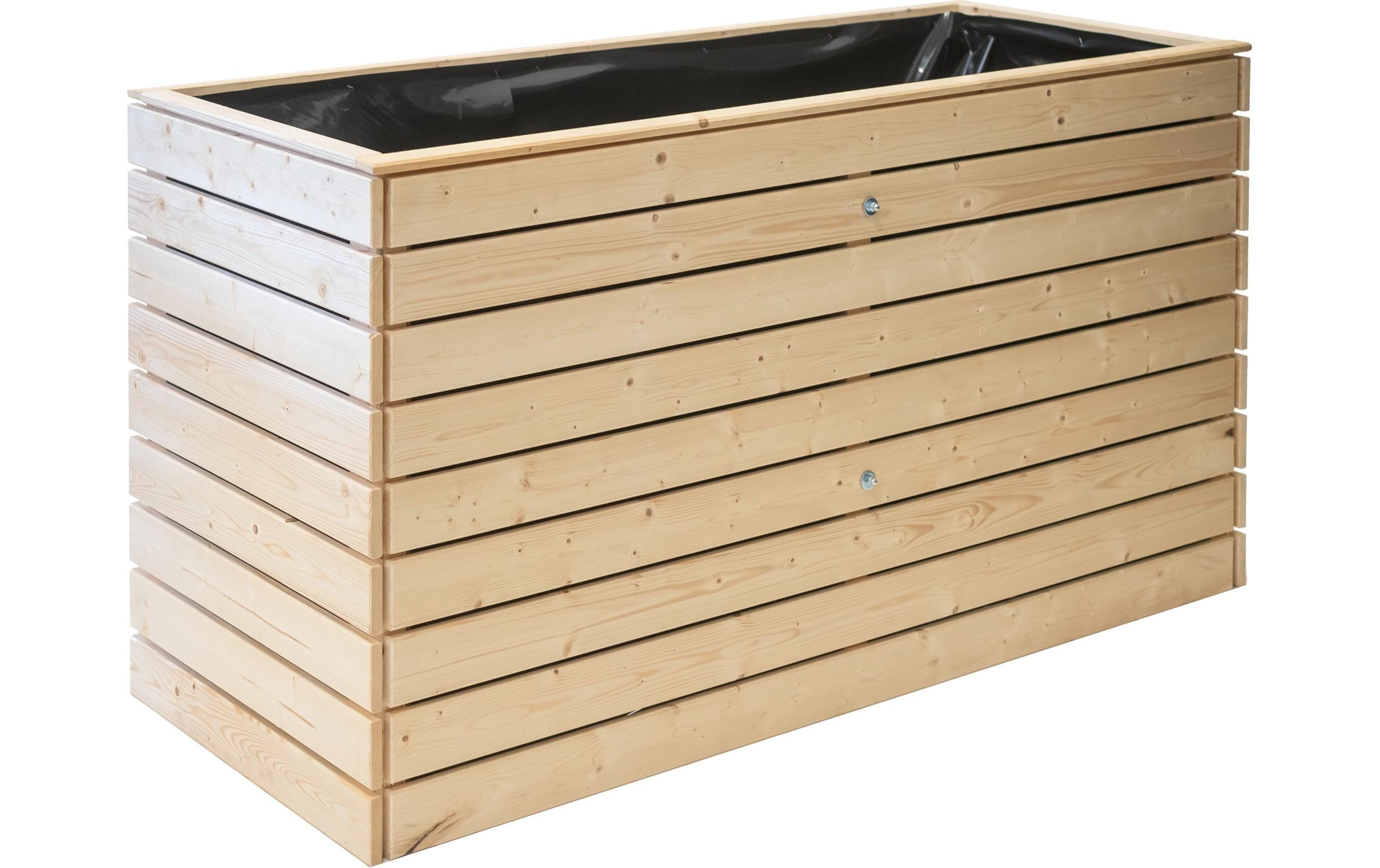 Westmann Asket XL Hochbeet – 160 × 70 × 90 cm – Holz (Fichte), braun