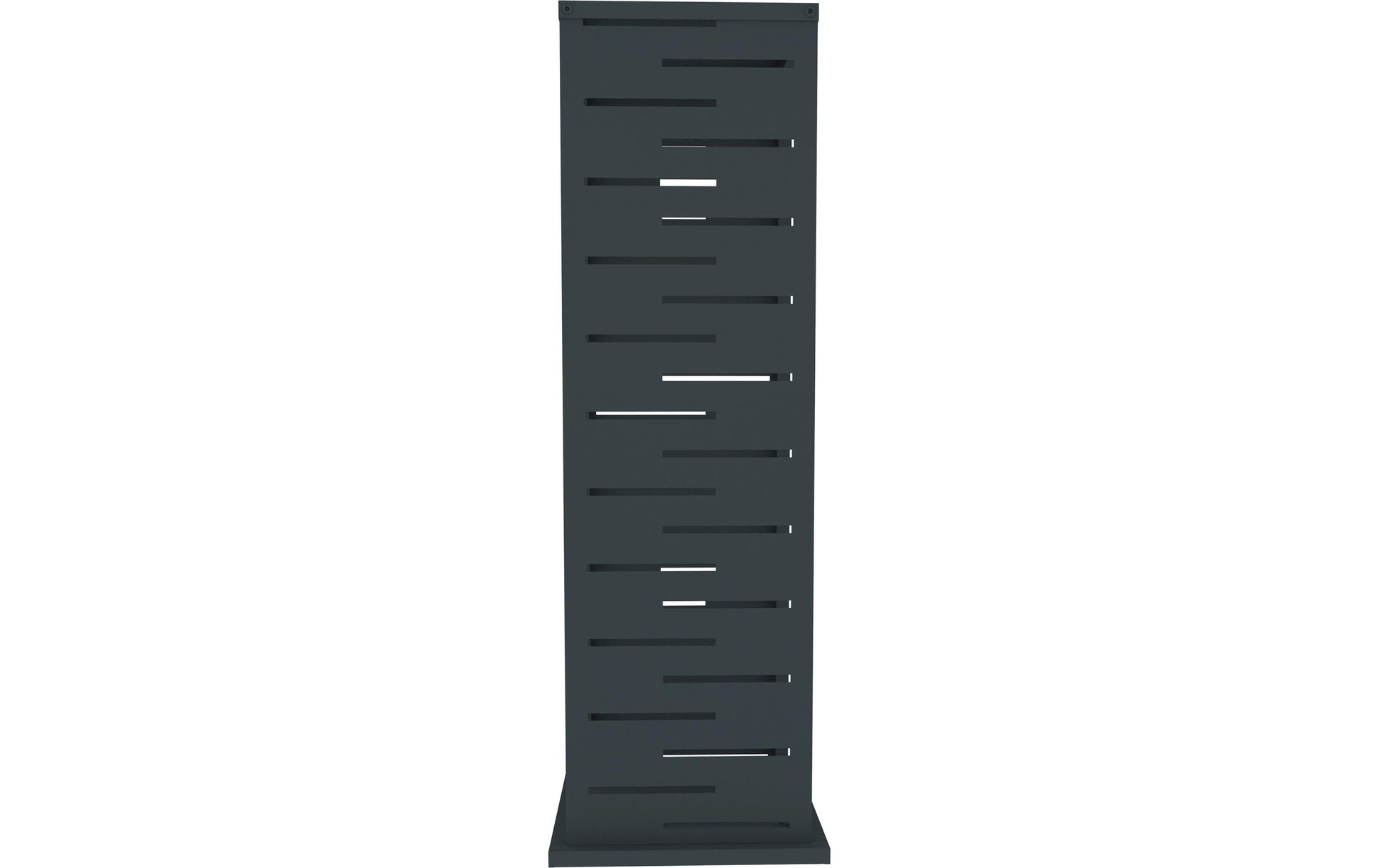 Westmann Luma Grid Kaminholzregal – Stahl – Anthrazit – 380 × 1120 × 380 mm