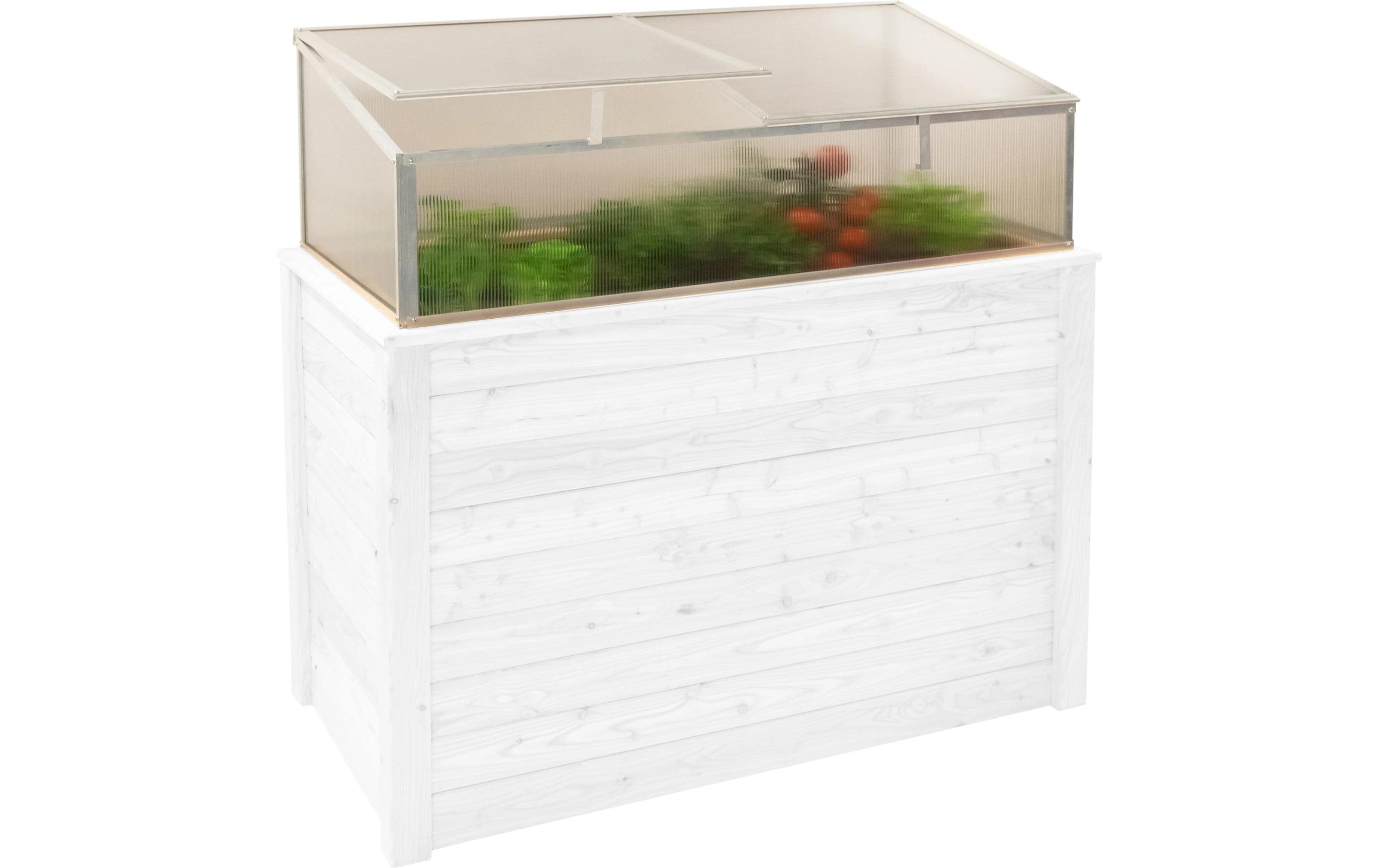 Westmann Genus 130 Frühbeetaufsatz – 62 × 125 × 41 cm