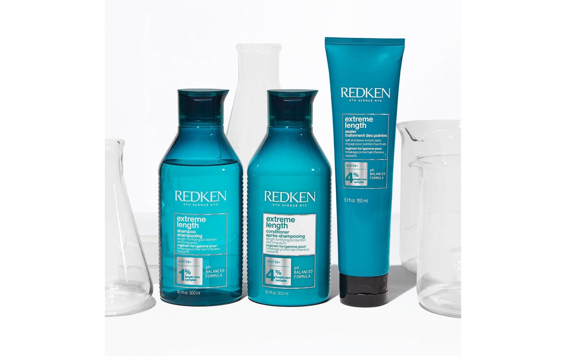 Redken Shampoo Extreme Length – für langes Haar, Anti-Haarbruch – 300 ml