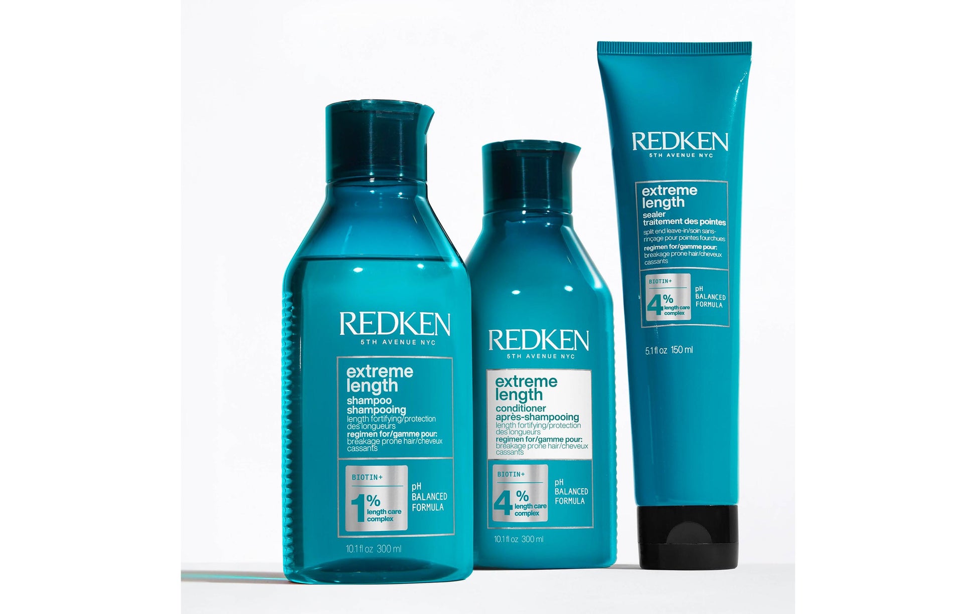 Redken Shampoo Extreme Length – für langes Haar, Anti-Haarbruch – 300 ml