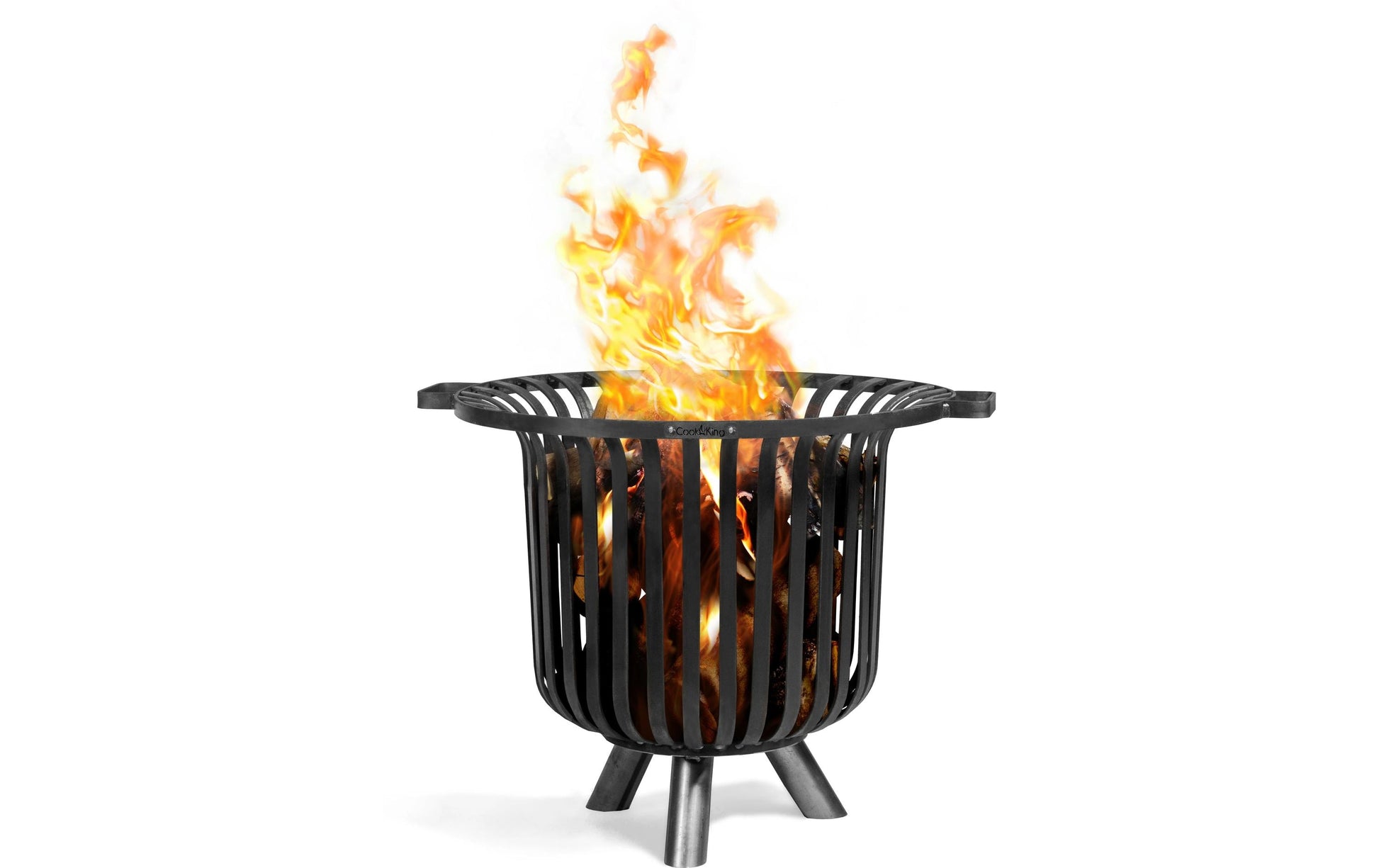 Cook king CookKing Feuerkorb – Ø 60 cm × 52,1 cm – Stahl, Schwarz