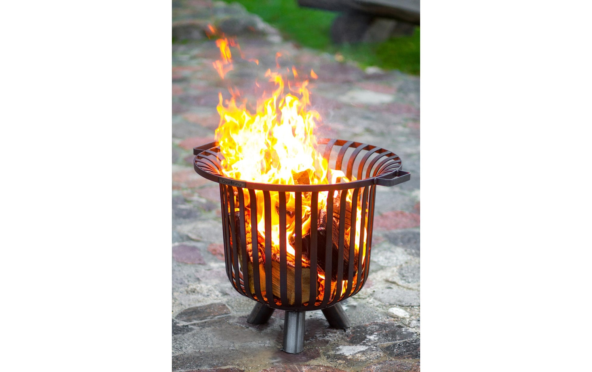 Cook king CookKing Feuerkorb – Ø 60 cm × 52,1 cm – Stahl, Schwarz