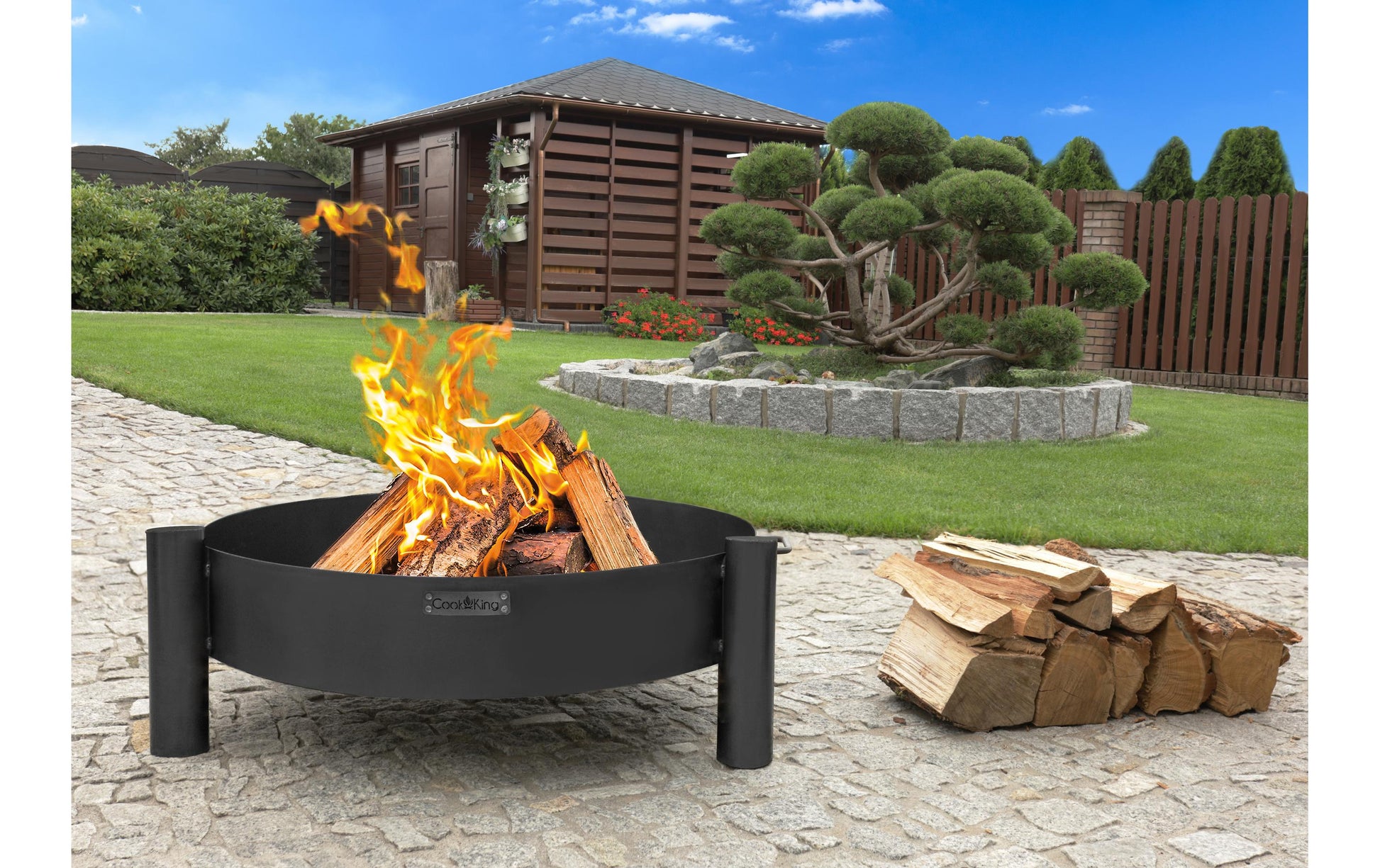 Cook king CookKing Feuerschale – Ø 60 × 30 cm – Stahl