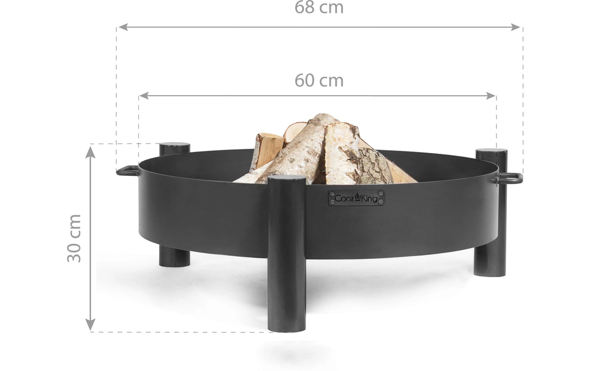 Cook king CookKing Feuerschale – Ø 60 × 30 cm – Stahl