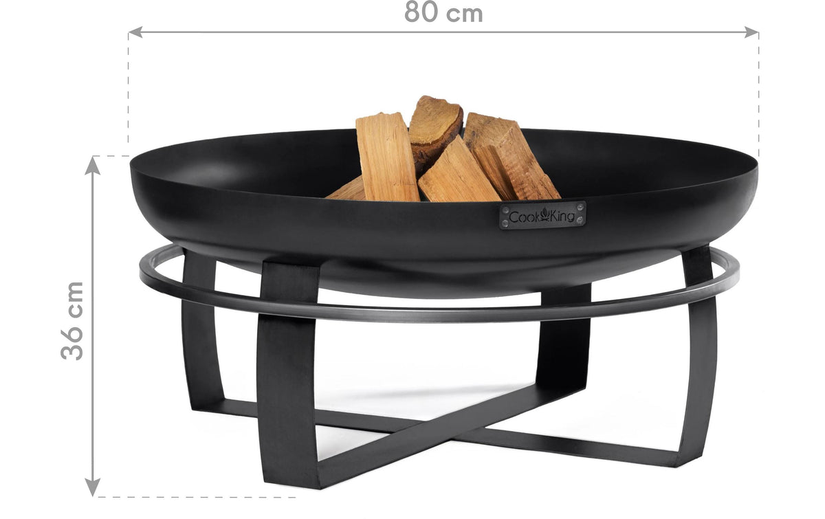 Cook king CookKing Feuerschale – Ø 80 × 36 cm – Stahl