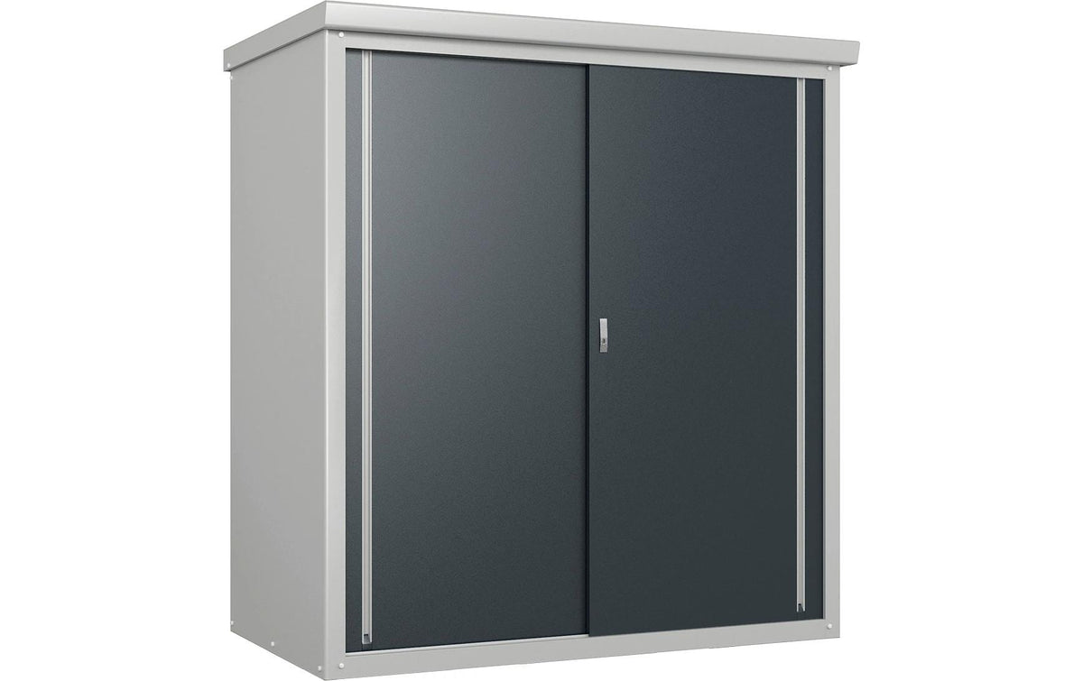 Trimetals Guardian D63 – Geräteschrank, 2 Tablare, 1760 × 980 × 1865 mm, Anthrazit, Aluminium/Stahl