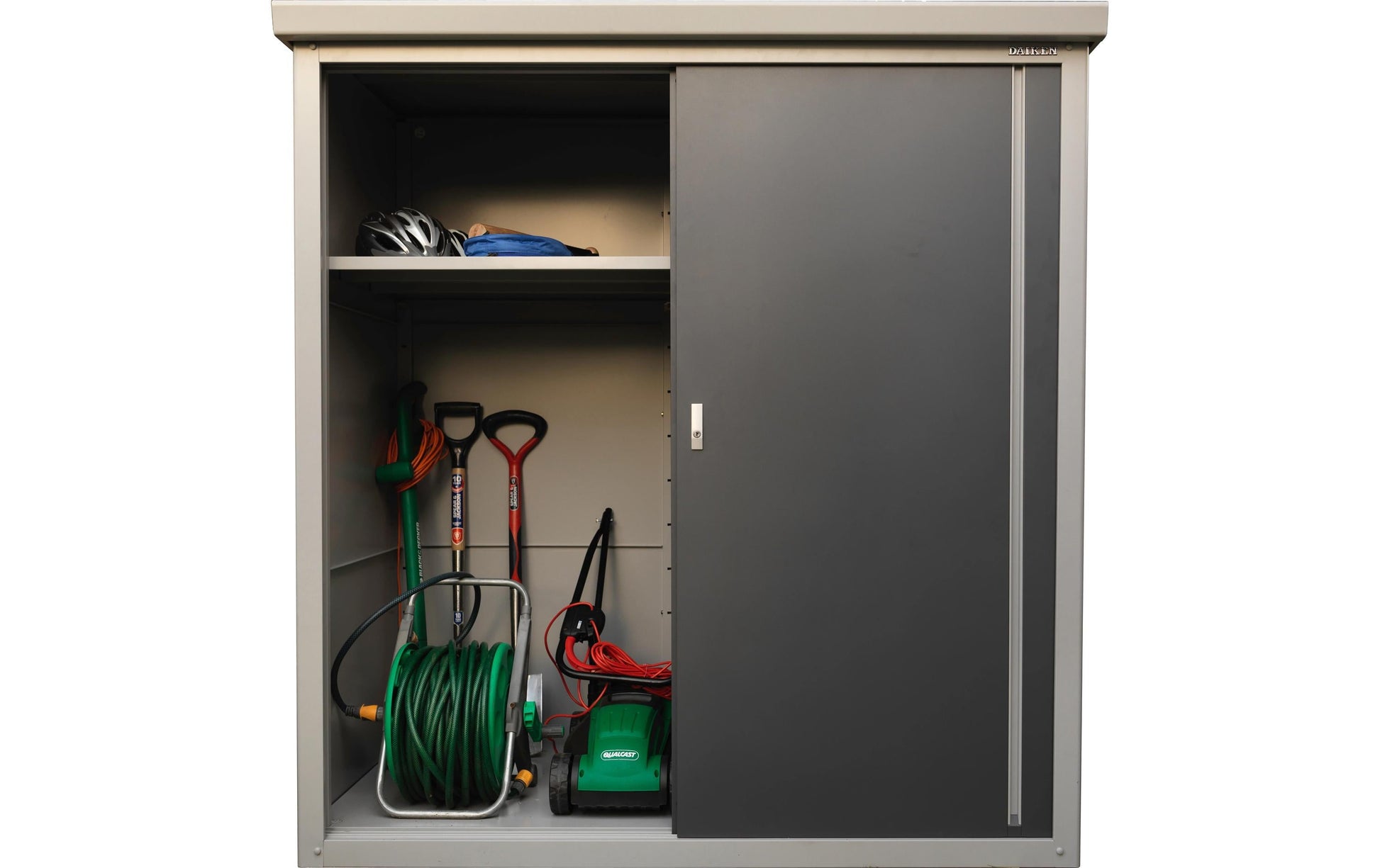 Trimetals Guardian D63 – Geräteschrank, 2 Tablare, 1760 × 980 × 1865 mm, Anthrazit, Aluminium/Stahl