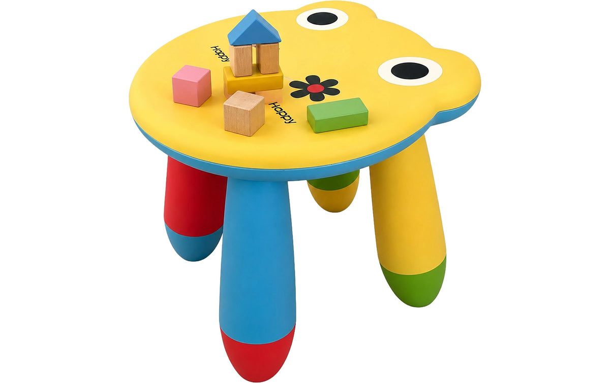 Relaxdays Frosch Kinderstuhl – 28 × 30 × 26 cm – Kunststoff – Mehrfarbig