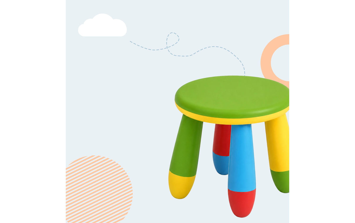 Relaxdays Kinderstuhl – 28 × 28 × 26 cm – Kunststoff – Mehrfarbig
