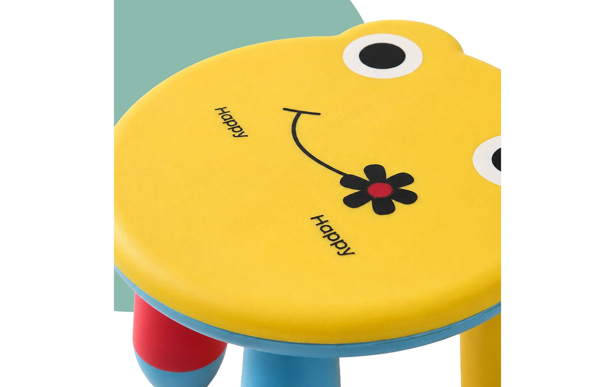 Relaxdays Frosch Kinderstuhl – 28 × 30 × 26 cm – Kunststoff – Mehrfarbig