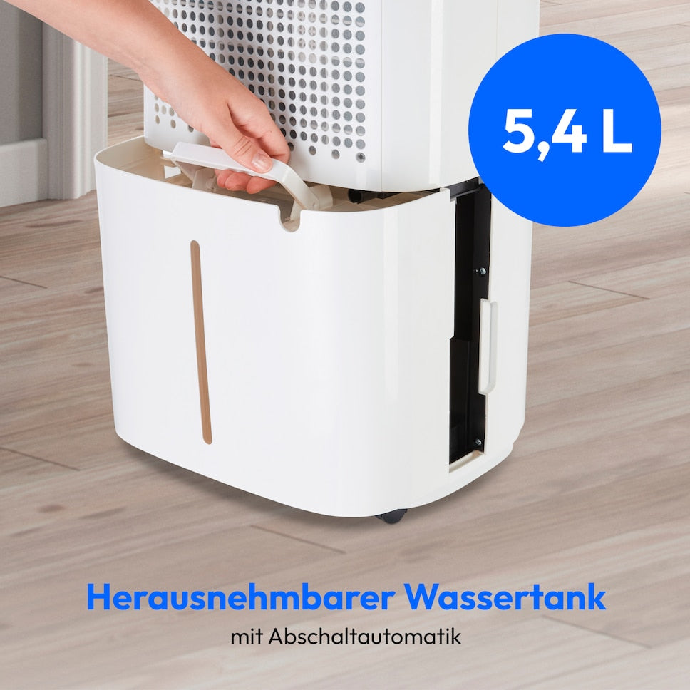 Medion DH20 Luftentfeuchter – 20 l/24 h, bis 20 m², Tank 5,4 l, weiss