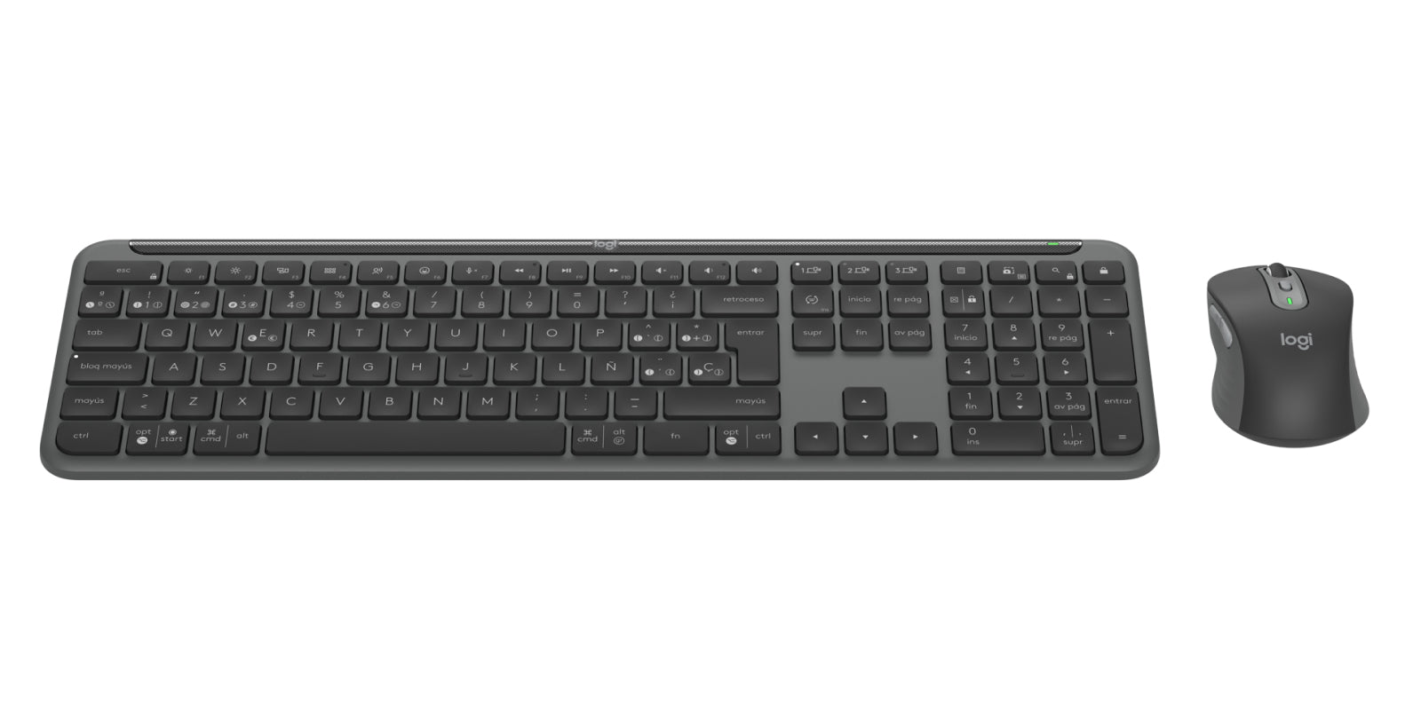 Logitech MK950 Signature – Tastatur-Maus-Set – Scherenmechanik, beleuchtet – Bluetooth & 2,4 GHz (Logi Bolt)
