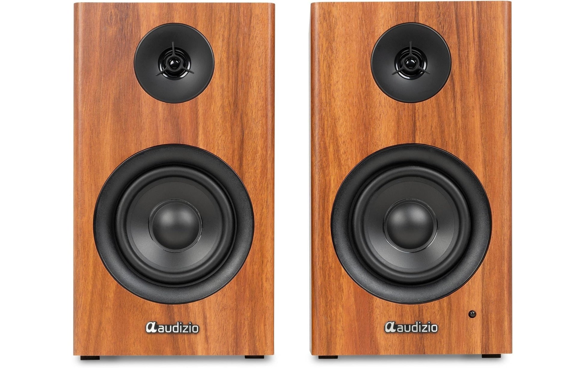 Audizio BS15-WLN – Aktivlautsprecher (Paar) – 60 W, 4" Tieftöner, Braun