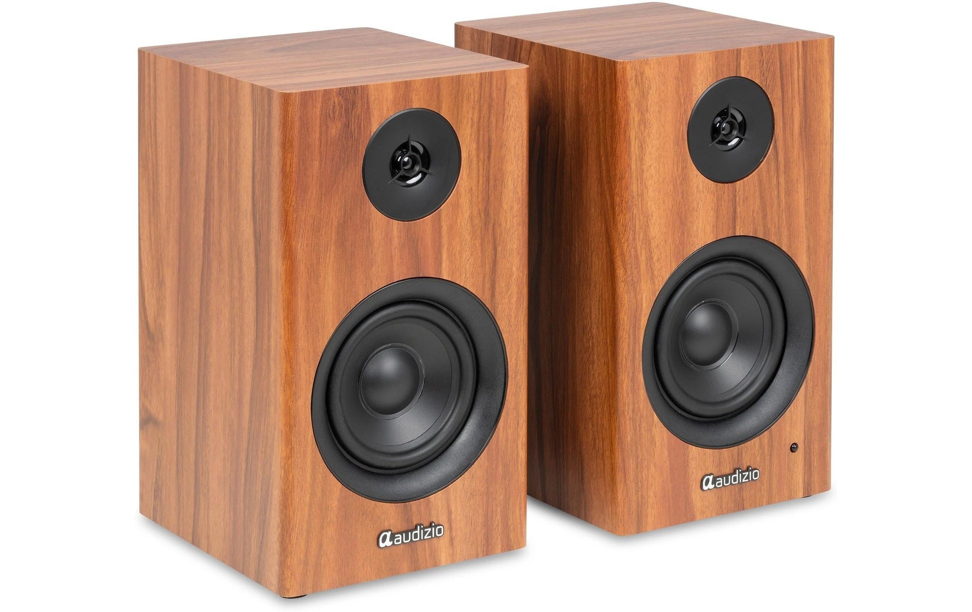 Audizio BS15-WLN – Aktivlautsprecher (Paar) – 60 W, 4" Tieftöner, Braun