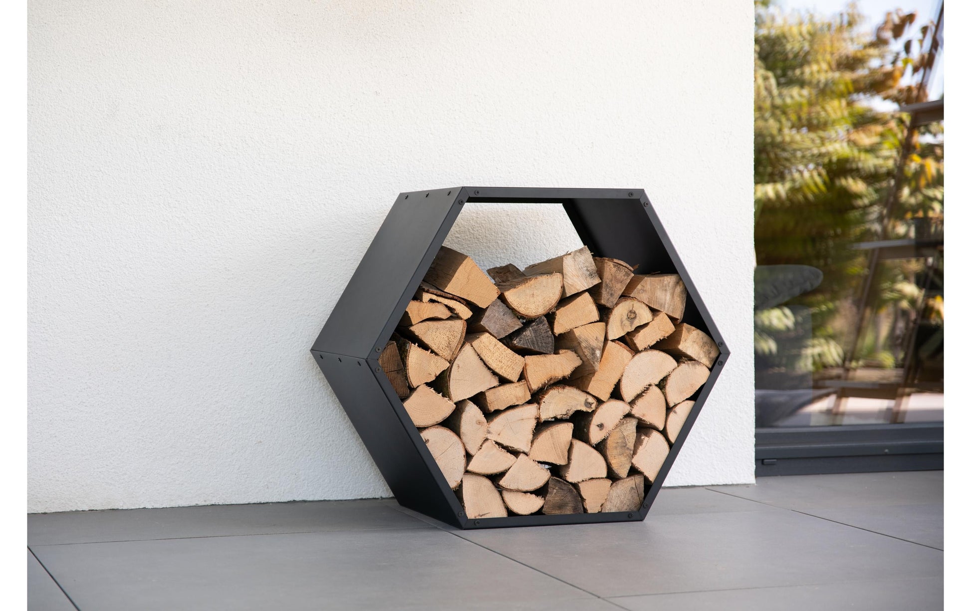 Westmann Biene Kaminholzregal – Stahl – 830 × 770 × 450 mm
