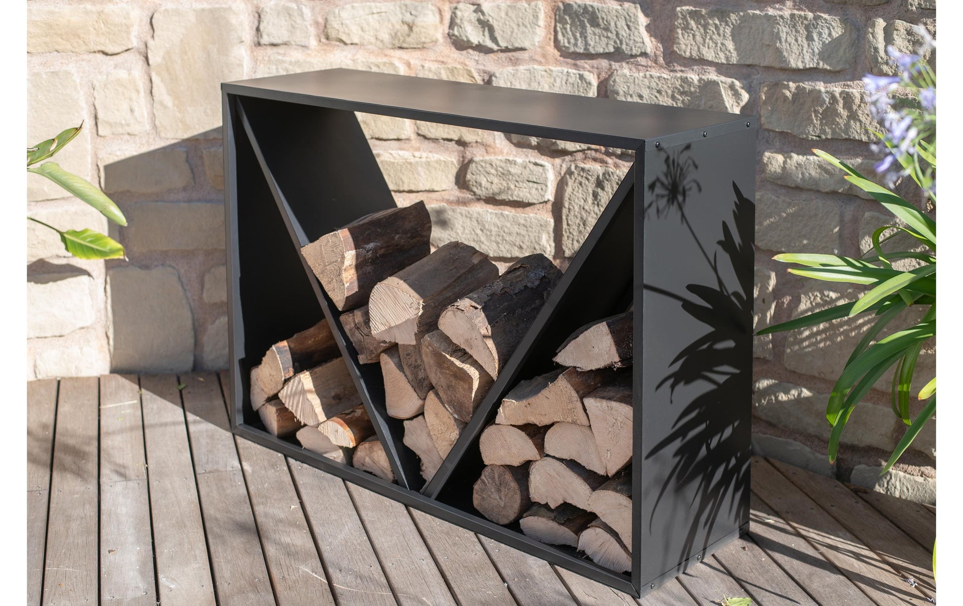 Westmann Adam XL Kaminholzregal – Stahl – 1145 × 800 × 350 mm