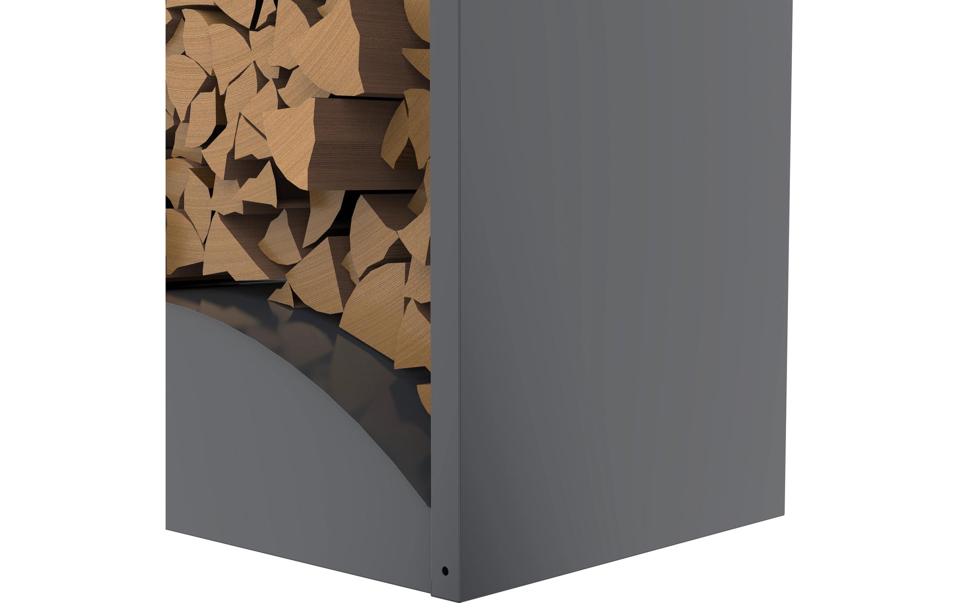 Westmann Castra A Kaminholzregal – anthrazit – 980 × 1600 × 520 mm