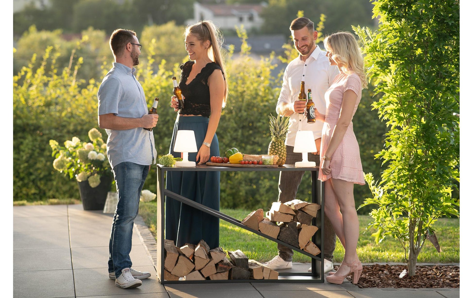 Westmann Hugo Kaminholzregal – Stahl – 1145 × 800 × 350 mm