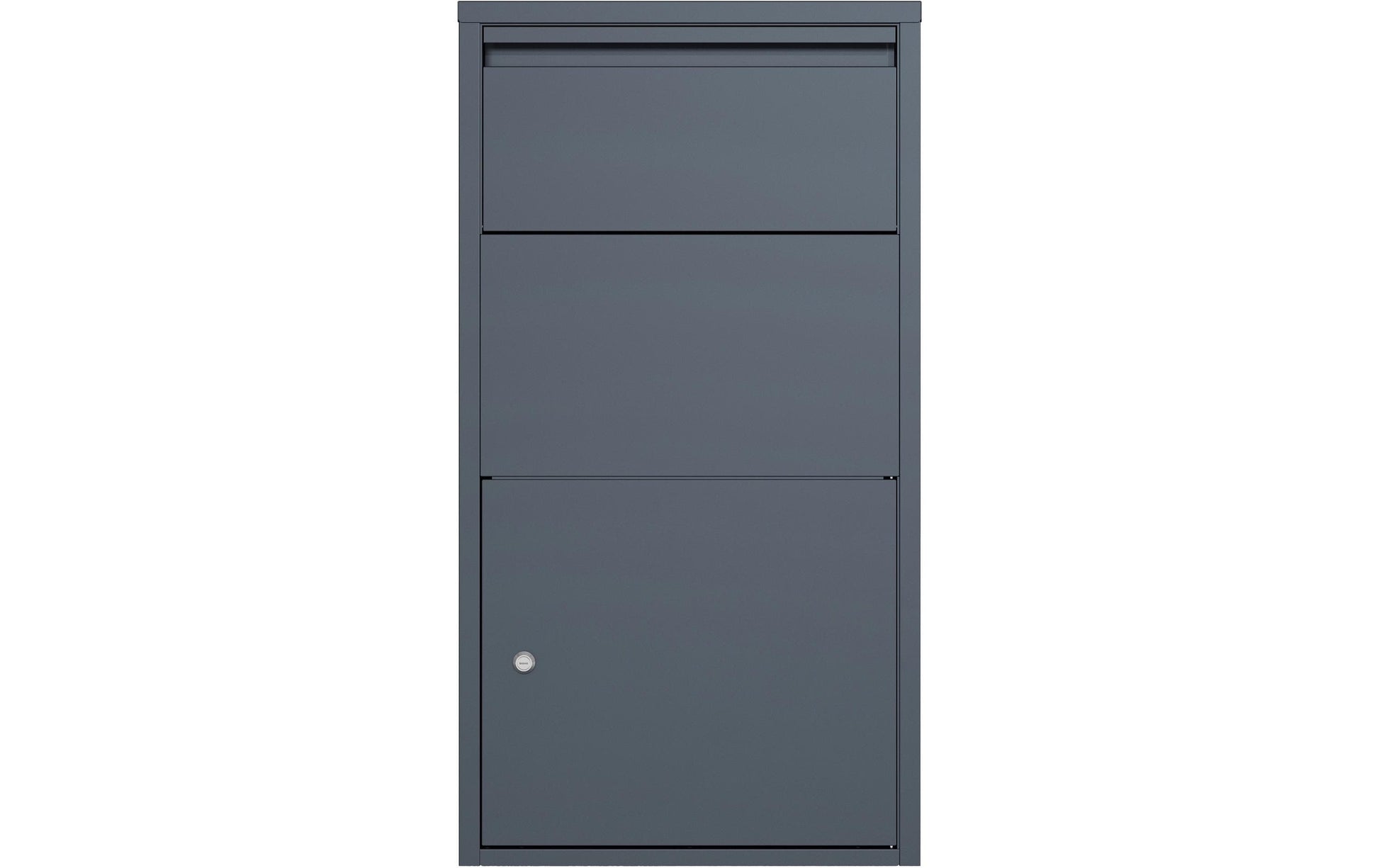 Westmann Pollux Briefkasten mit Paketbox – Edelstahl/Stahl – Anthrazit – 440 × 820 × 220 mm