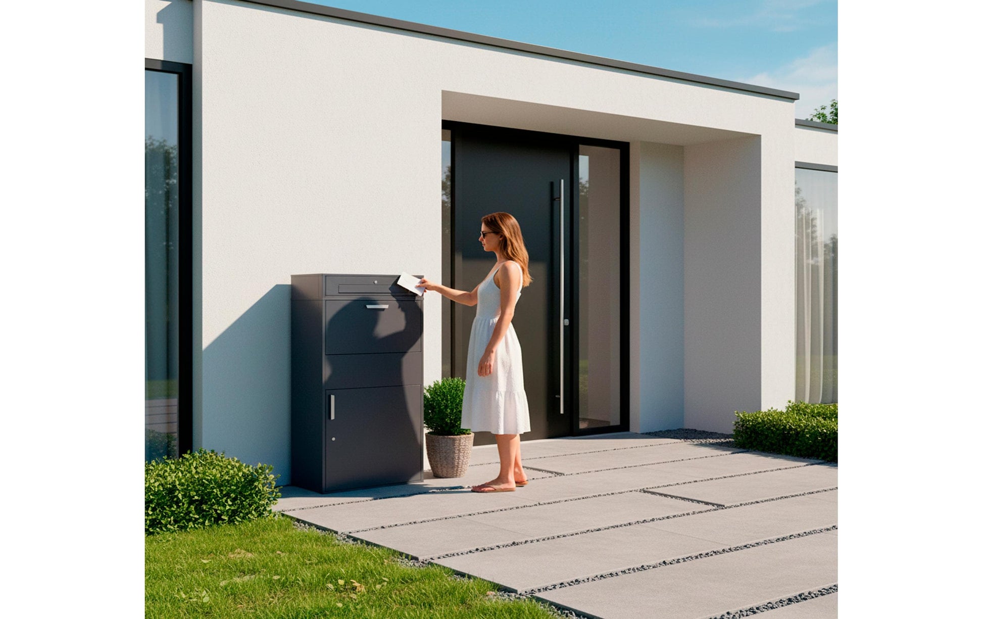 Westmann Pavo Aufbewahrungsbox – Stahl – Anthrazit – 450 × 1280 × 720 mm