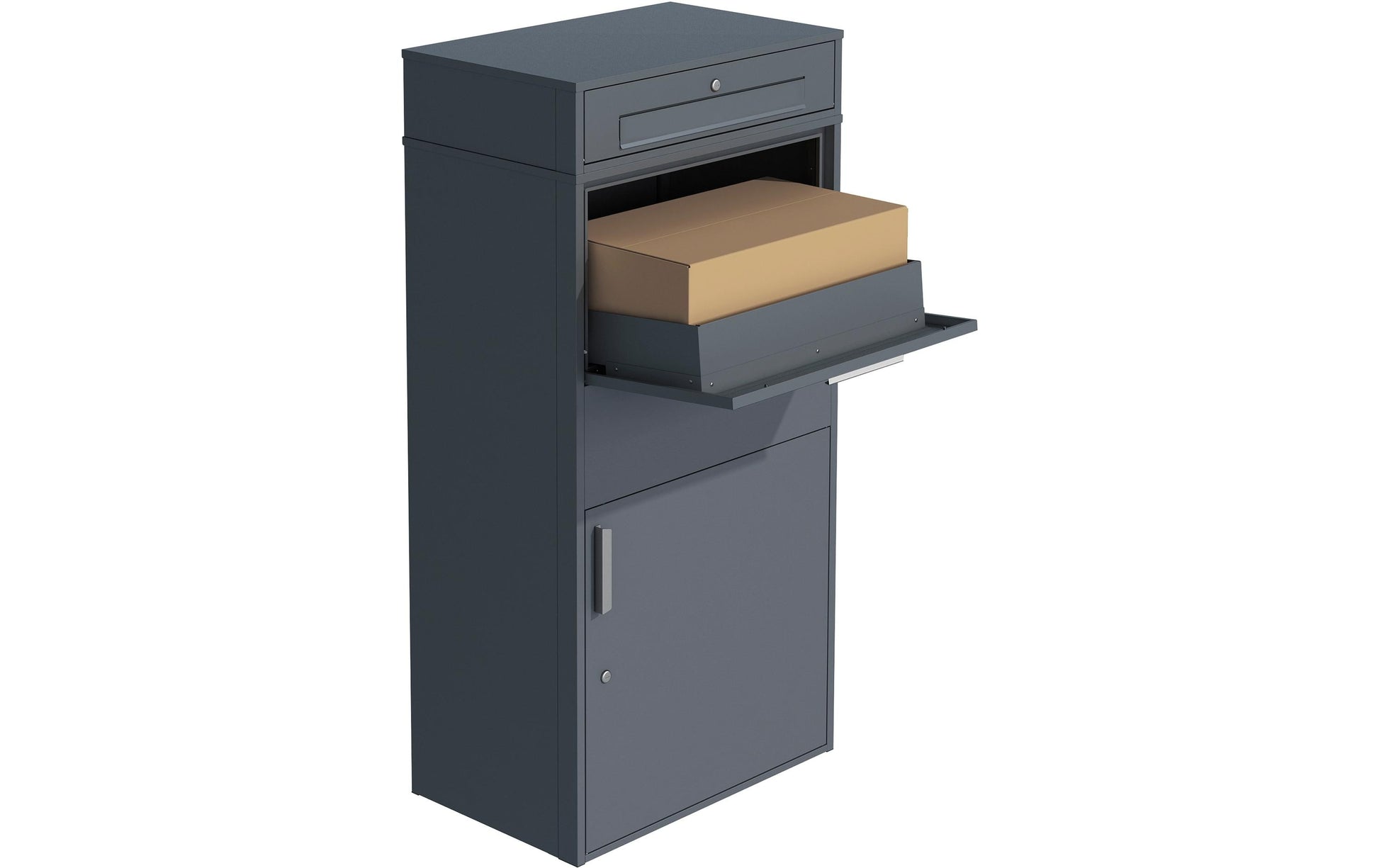 Westmann Pavo Aufbewahrungsbox – Stahl – Anthrazit – 450 × 1280 × 720 mm