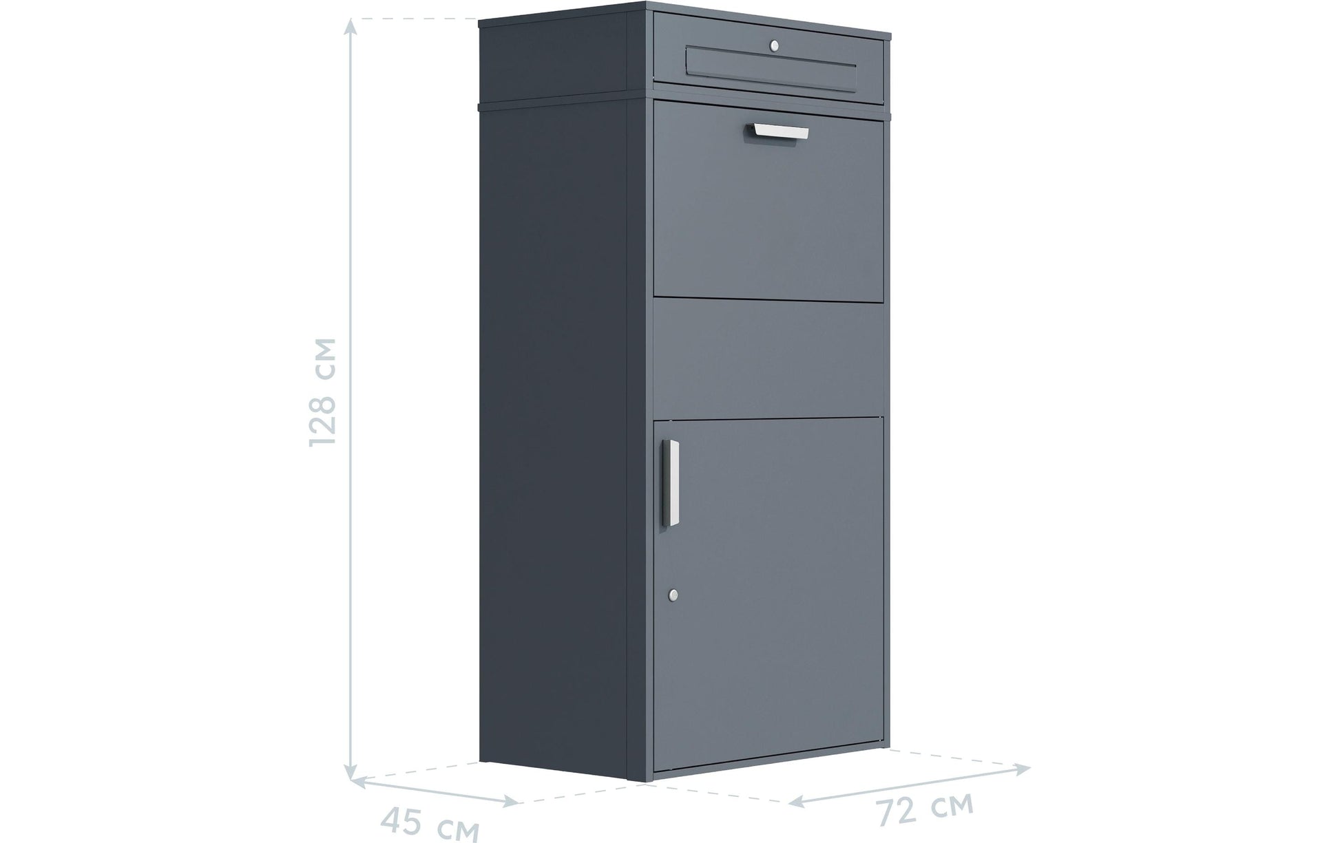 Westmann Pavo Aufbewahrungsbox – Stahl – Anthrazit – 450 × 1280 × 720 mm