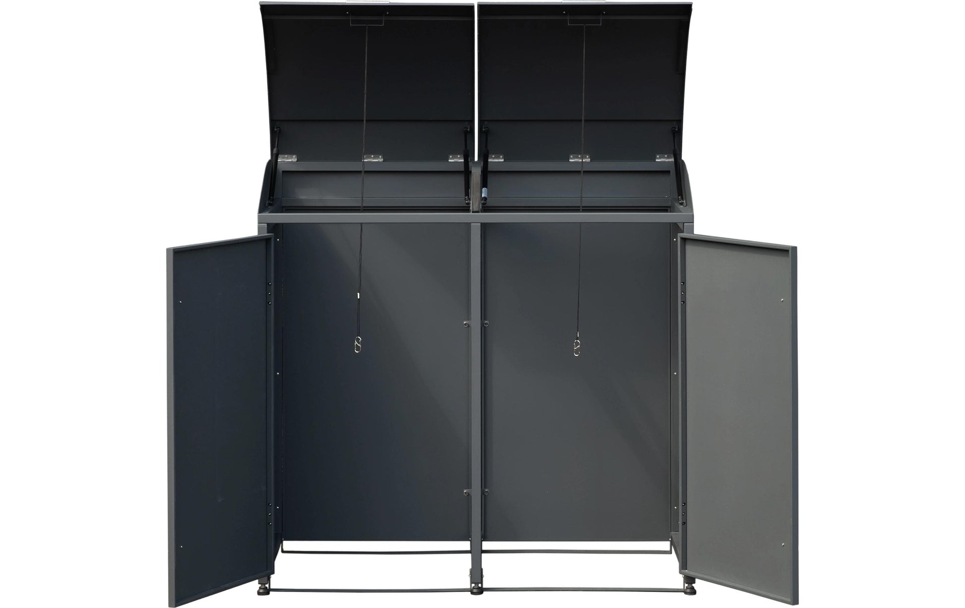 Westmann Moderna 2 Mülltonnenbox 480 l – Stahl – Anthrazit – 1390×1350×830 mm