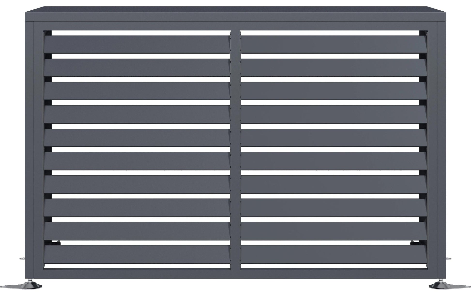 Westmann Verkleidung Wärmepumpe Boxa M – 140 × 56 × 97 cm, Stahl, Anthrazit, 760 l