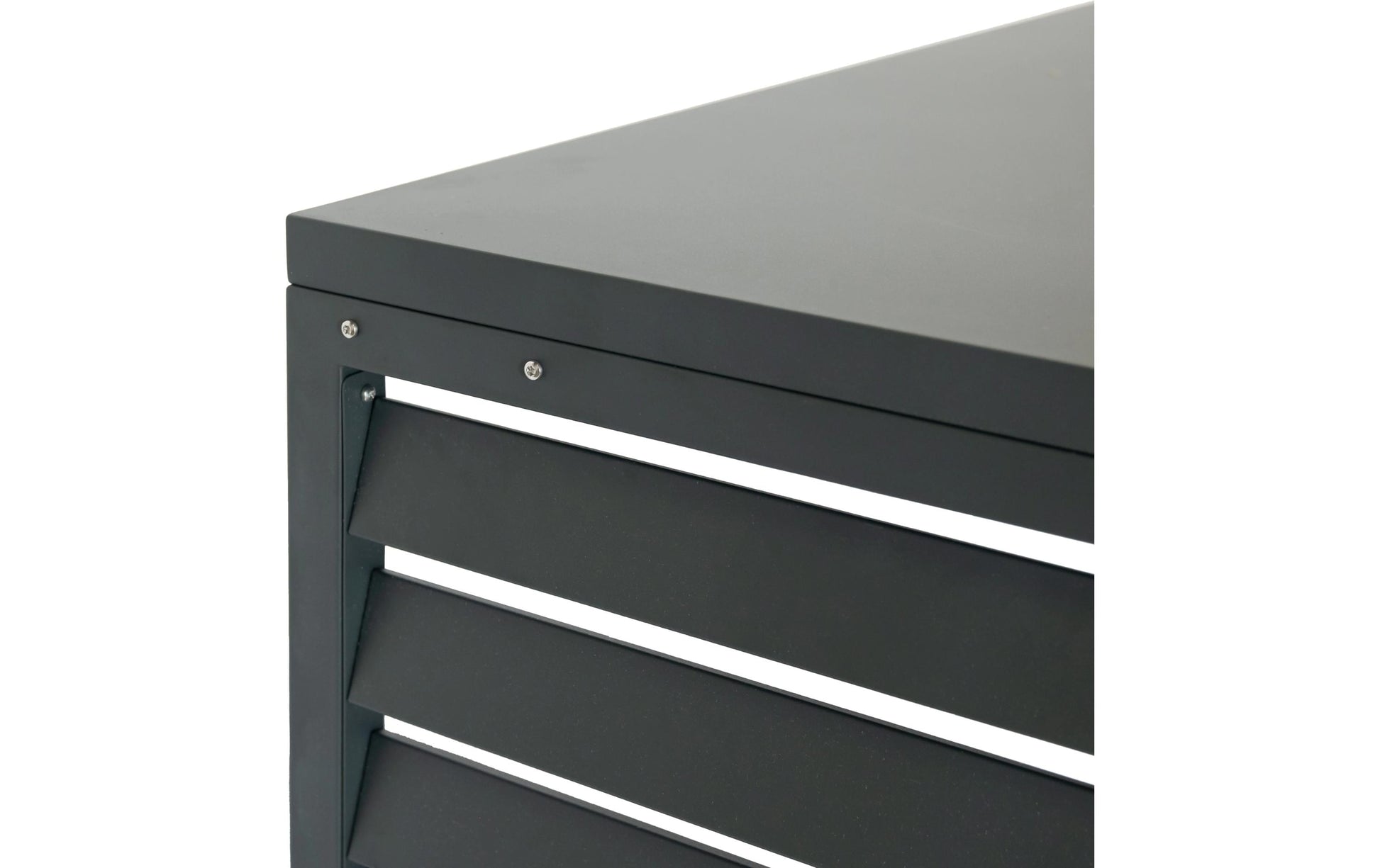 Westmann Verkleidung Wärmepumpe Boxa M – 140 × 56 × 97 cm, Stahl, Anthrazit, 760 l