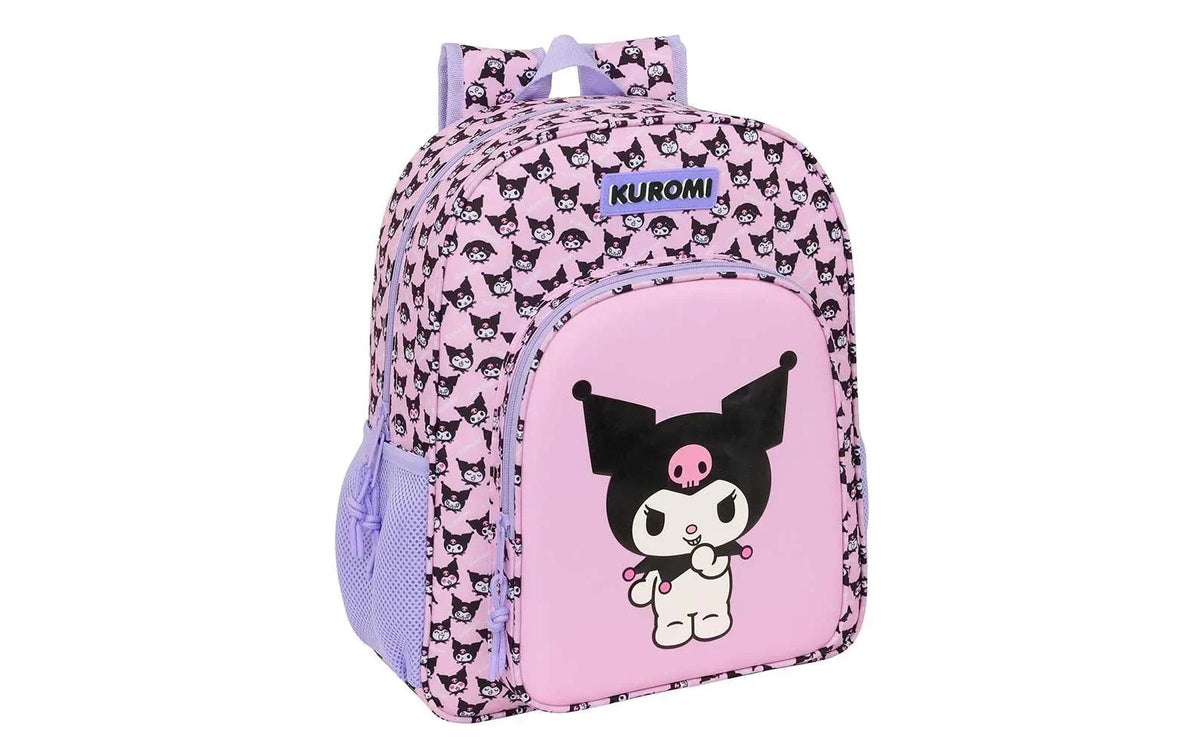 Safta Kuromi Kindergartenrucksack – Polyester – Rosa/Violett, Cartoon-Motiv, 120 × 380 × 320 mm