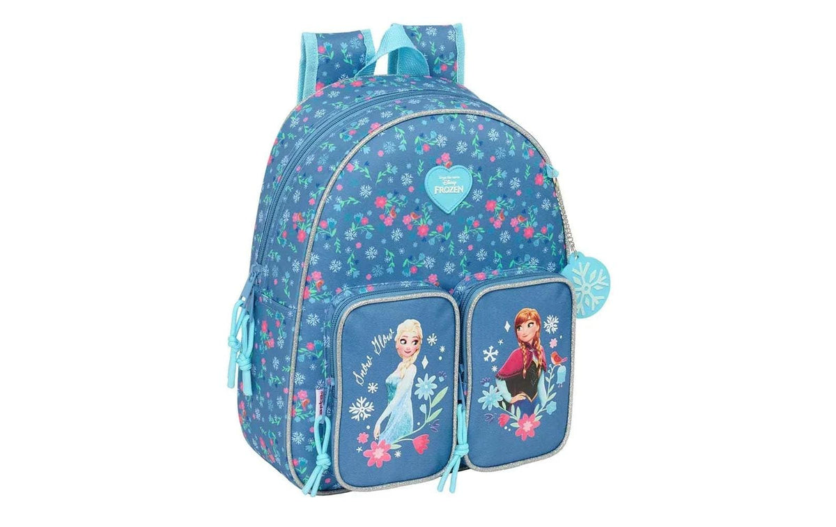 Safta Kindergartenrucksack Frozen Snow Glow – Polyester – Frozen, Hellblau, 100 × 340 × 280 mm