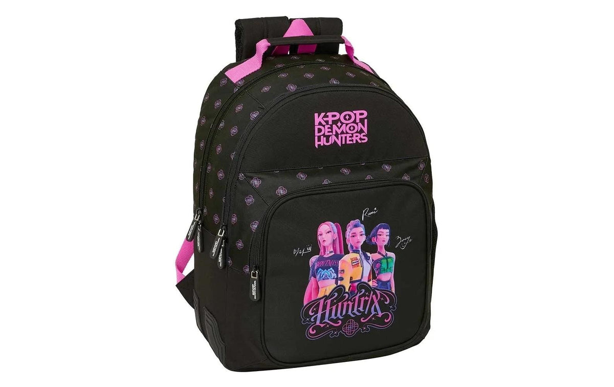 Safta Kindergartenrucksack Demon Hunters – Polyester – Schwarz, 150 × 420 × 320 mm