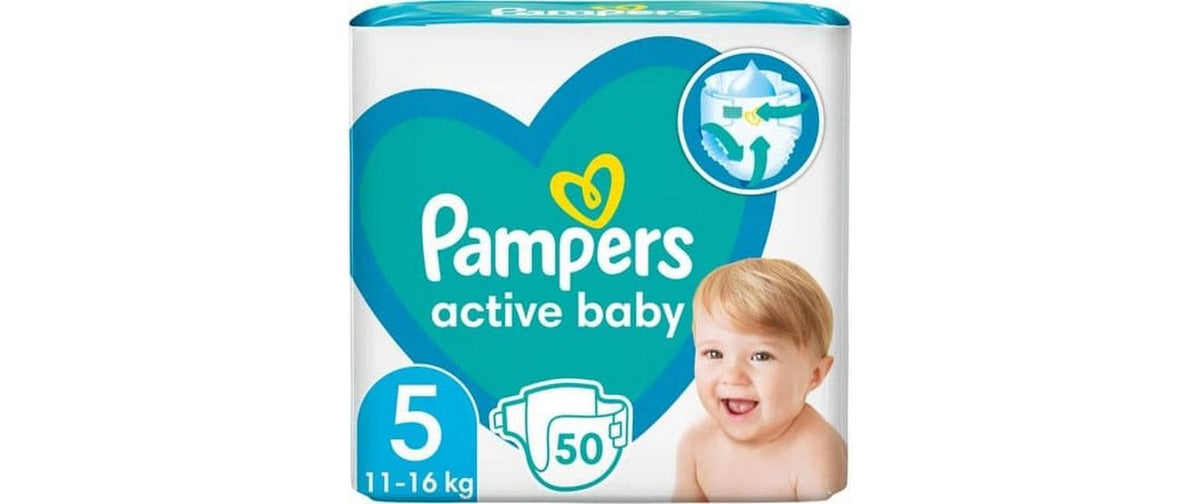 Pampers Windeln Gr. 5 – für 11–16 kg – 50 Stk