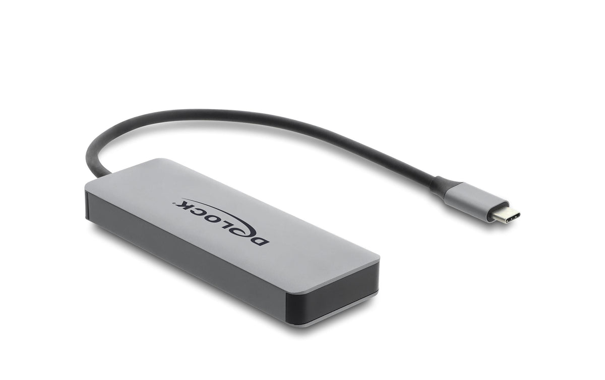 DeLOCK USB-Hub – USB-C, 3× USB-A, 2× USB-C, 100 W PD, für Windows/Mac/iPadOS